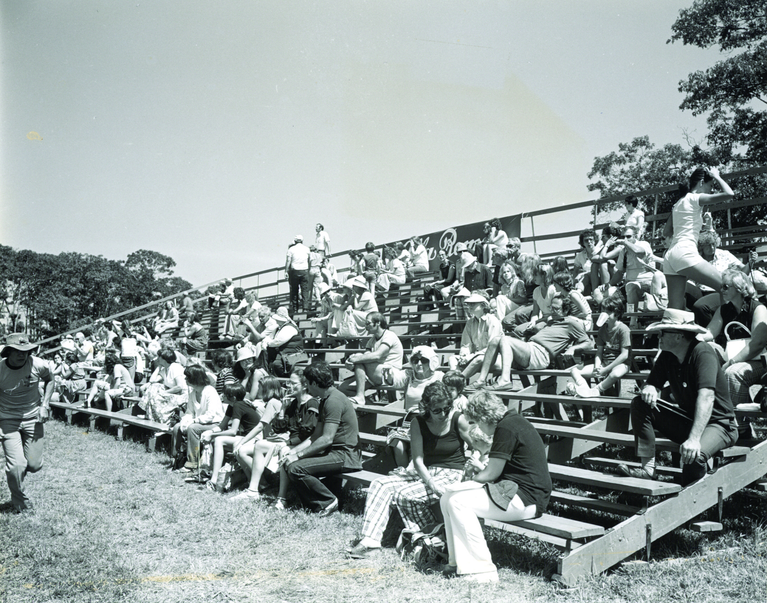 The grandstands at the Hampton Classic in the 1970s.  COURTESY HAMPTON CLASSIC