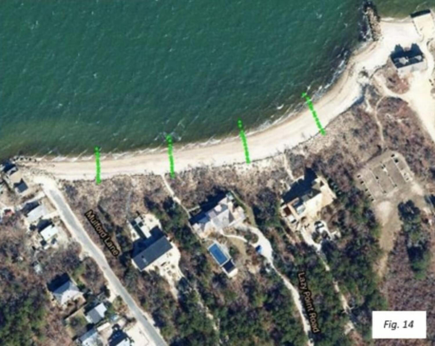 To combat the erosion, an engineering company installed pressure equalization modules in 2022. The modules are meant to increase drainage. The firm placed the modules in four rows. In all, there are 45 modules. COURTESY JOHN MEYERS