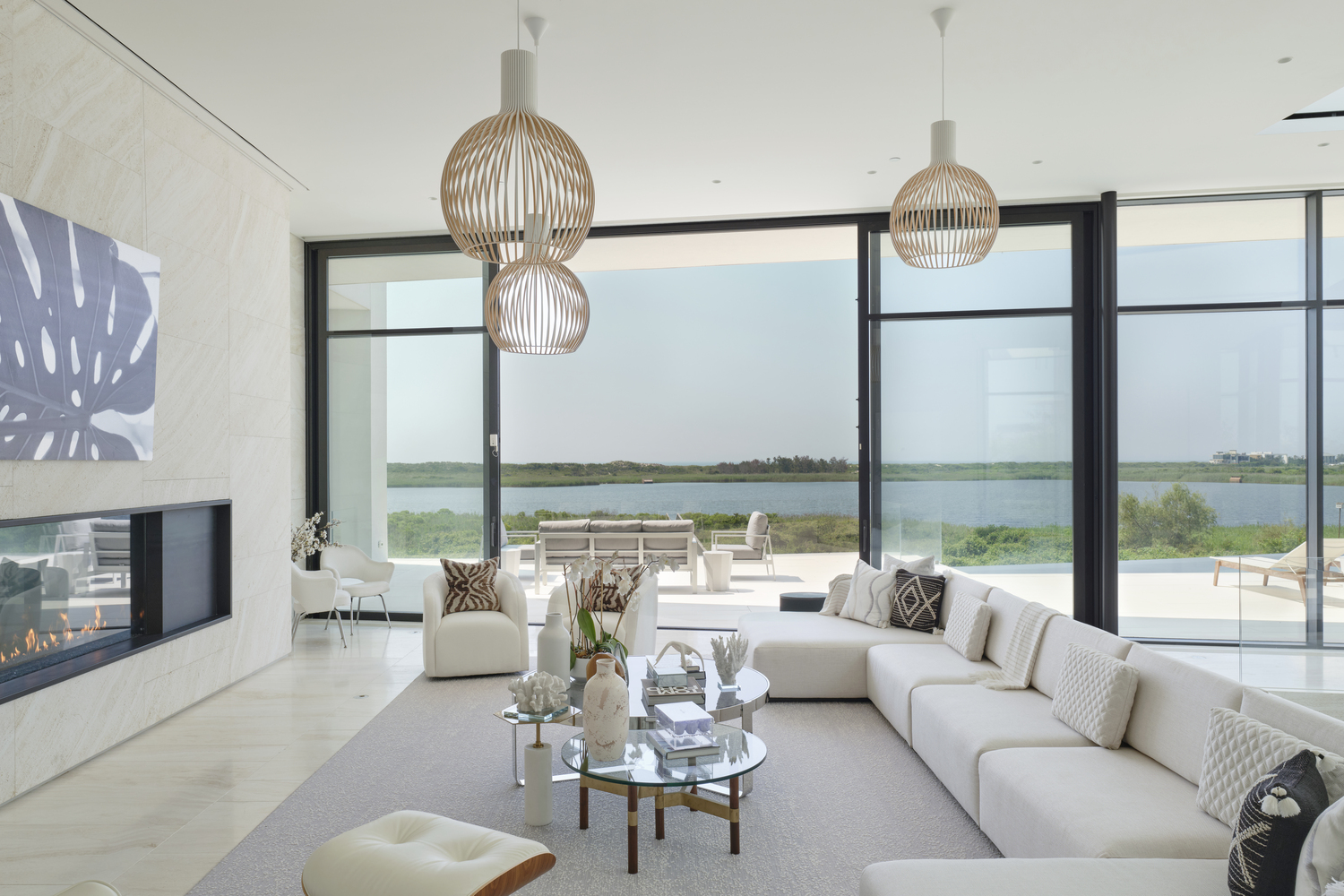 951 Flying Point Road in Water Mill recently sold for $22.5 million.  COURTESY BESPOKE