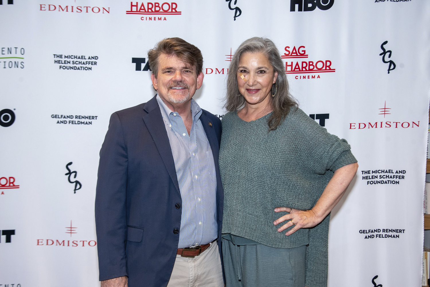 Assemblyman Tommy John Schiavoni and Justice Andrea Schiavoni at the Sag Harbor Cinema’s Exclusive “Billy Joel: And So It Goes” documentary screening on August 27.  LISA TAMBURINI