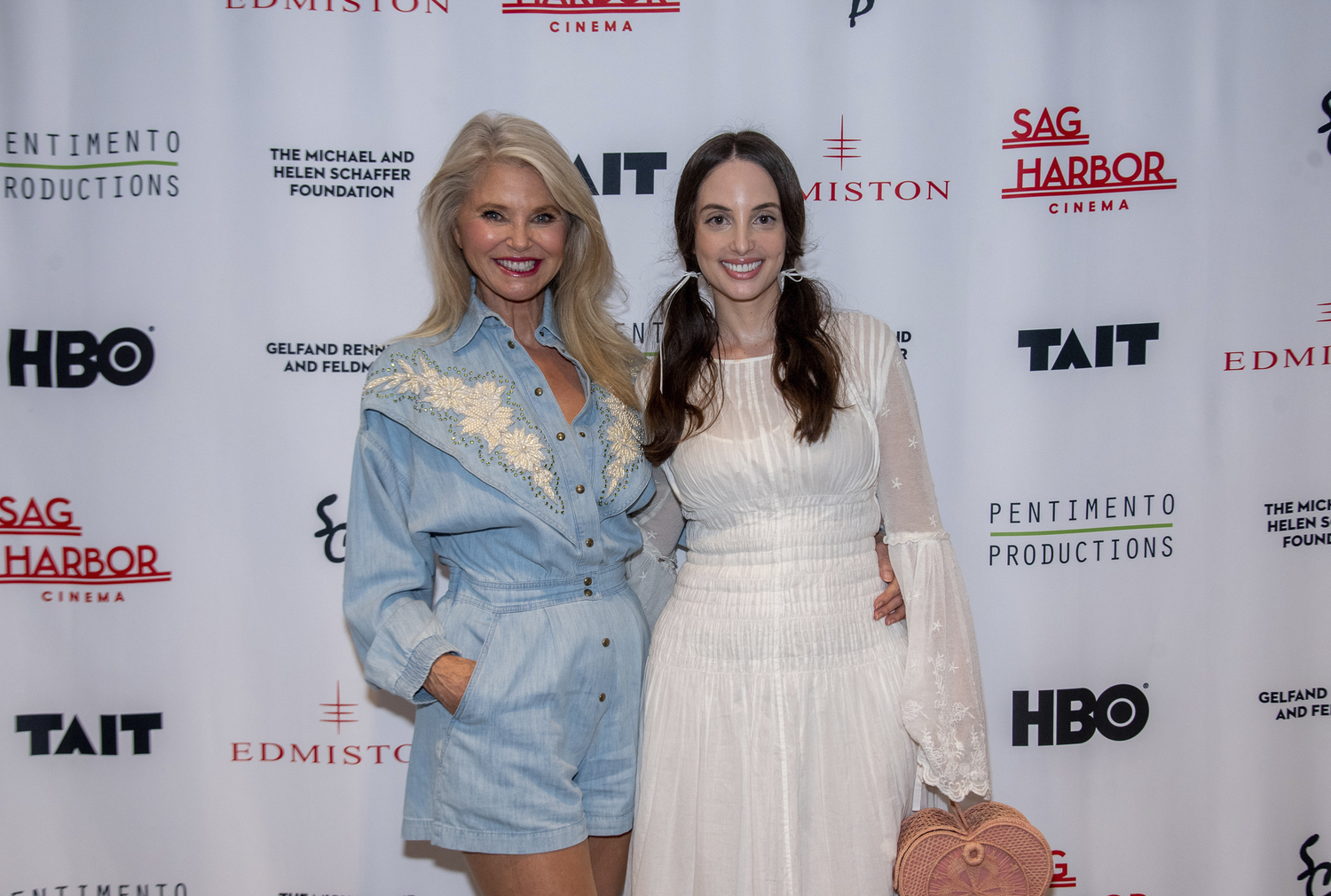Christie Brinkley and Alexa Ray Joel at Sag Harbor Cinema’s Exclusive “Billy Joel: And So It Goes” documentary screening on August 27. LISA TAMBURINI