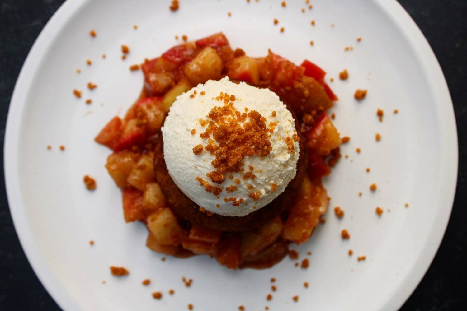 The author's Apple Cider Donut Sundae is made from fresh apples and donuts from The Milk Pail. ROBYN HENDERSON-DIEDERIKS
