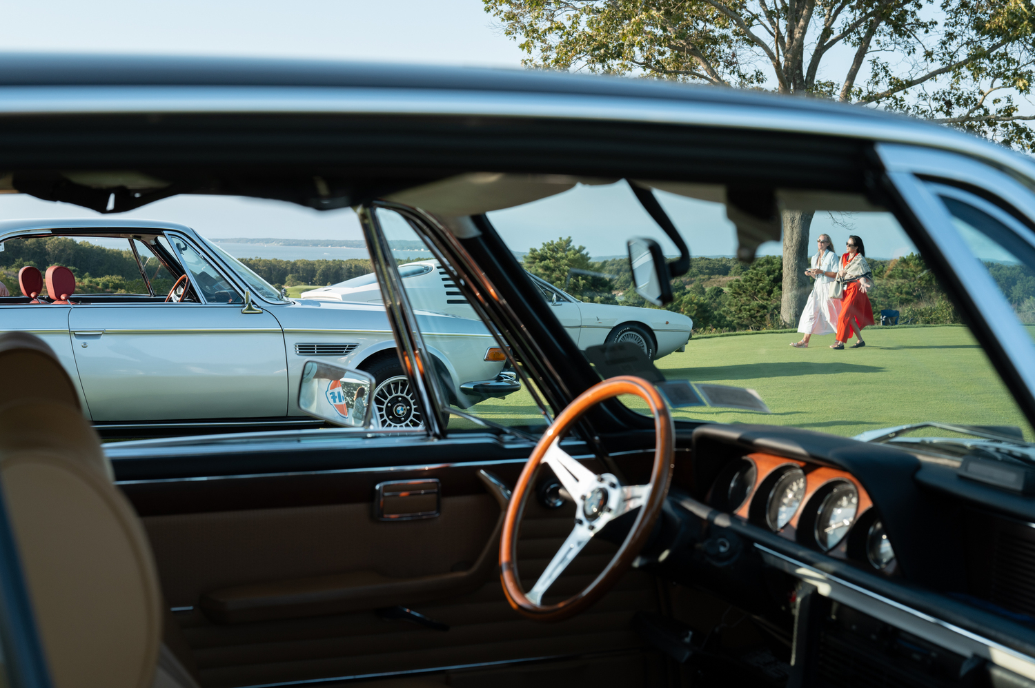 A view of a BMW 3.0 CSI from the interior of a similar BMW 3.0 CS model. LORI HAWKINS PHOTOS
