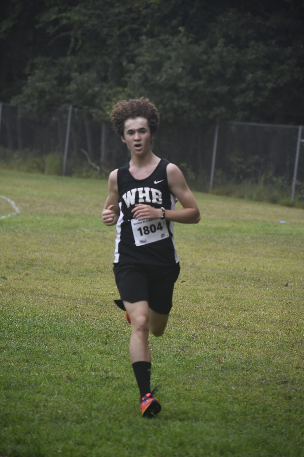 Marley Serrell placed second in the boys freshman 1.5-mile race at the Peconic Invitational on Saturday.  DREW BUDD