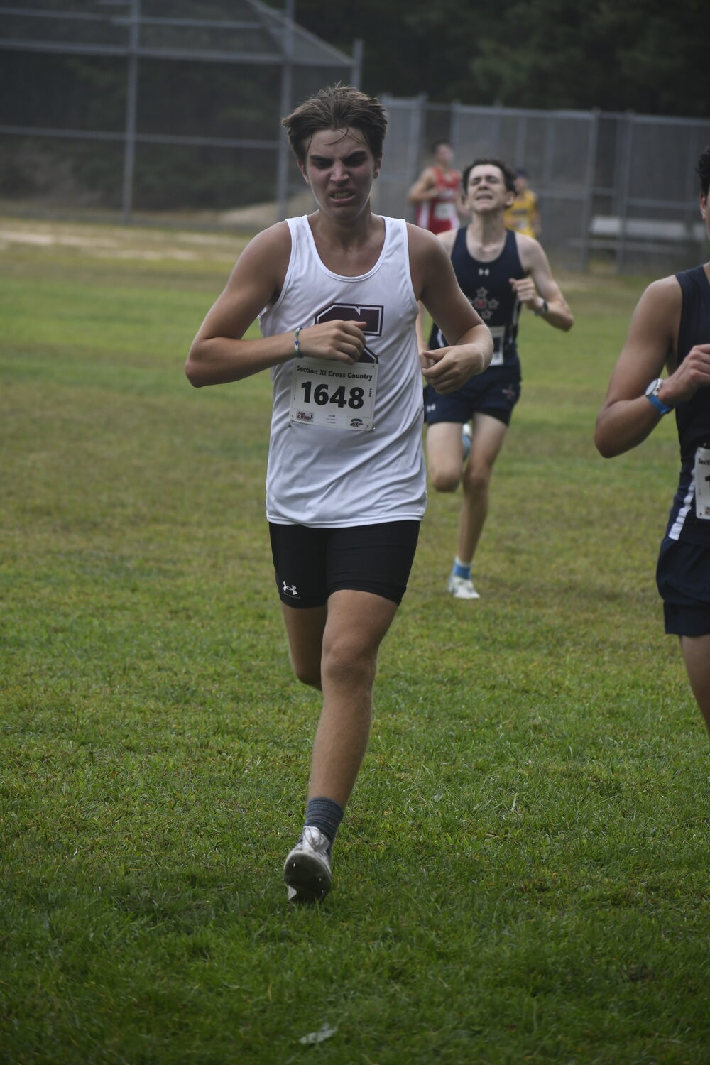 Matthew Cook crosses the finish line.  DREW BUDD