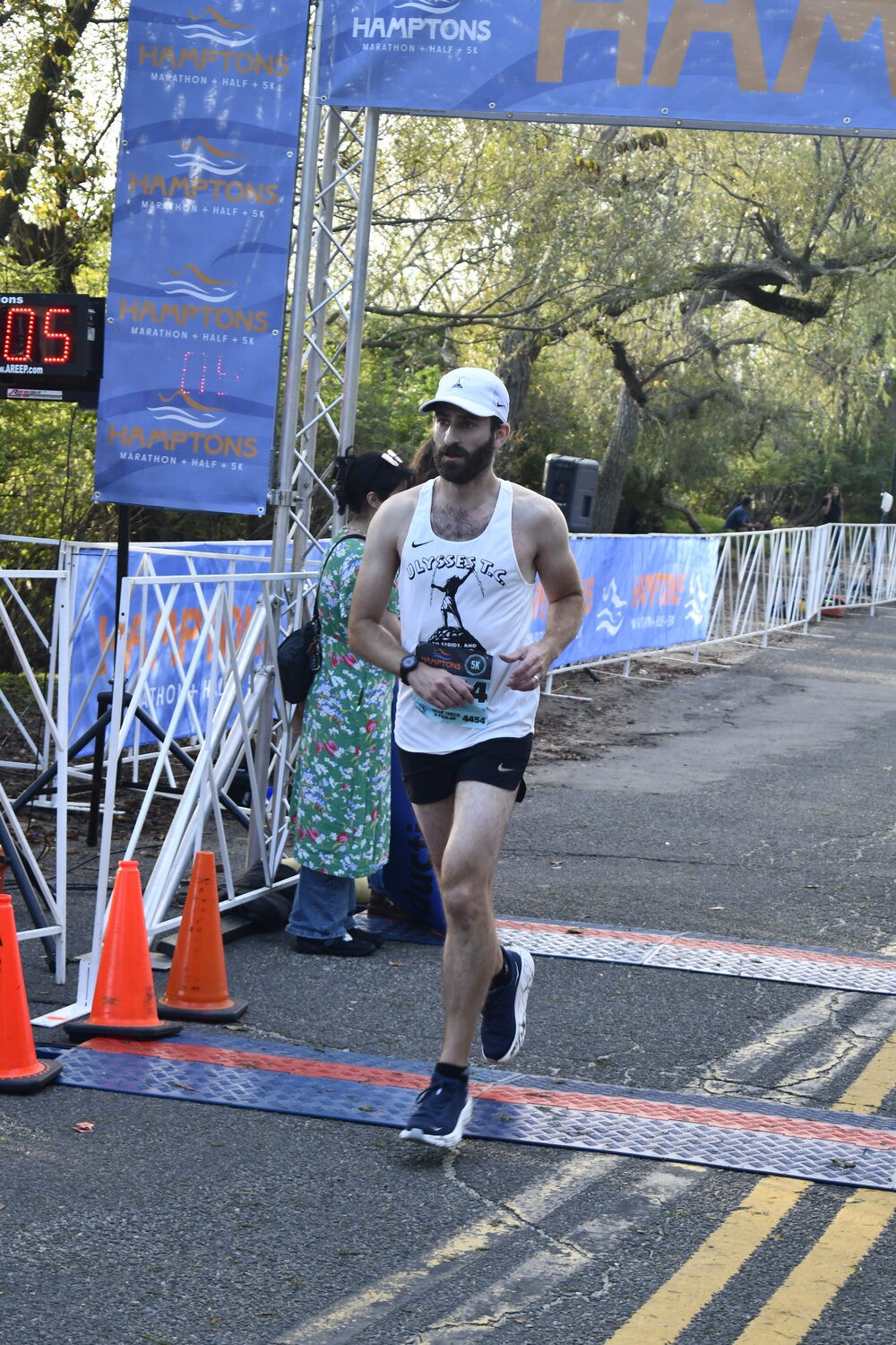 Andy Herschman of Red Bank, New Jersey, placed second in the 5K.  DREW BUDD