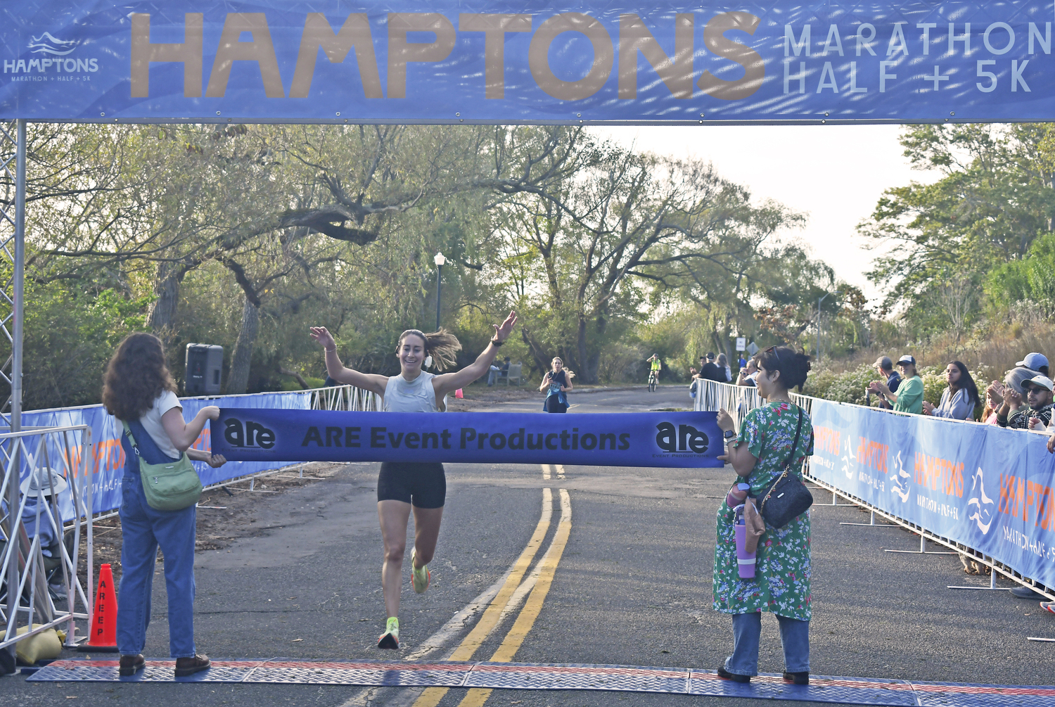 Jennifer Ruffolo of New York City was the women's champion of the 5K.  DREW BUDD