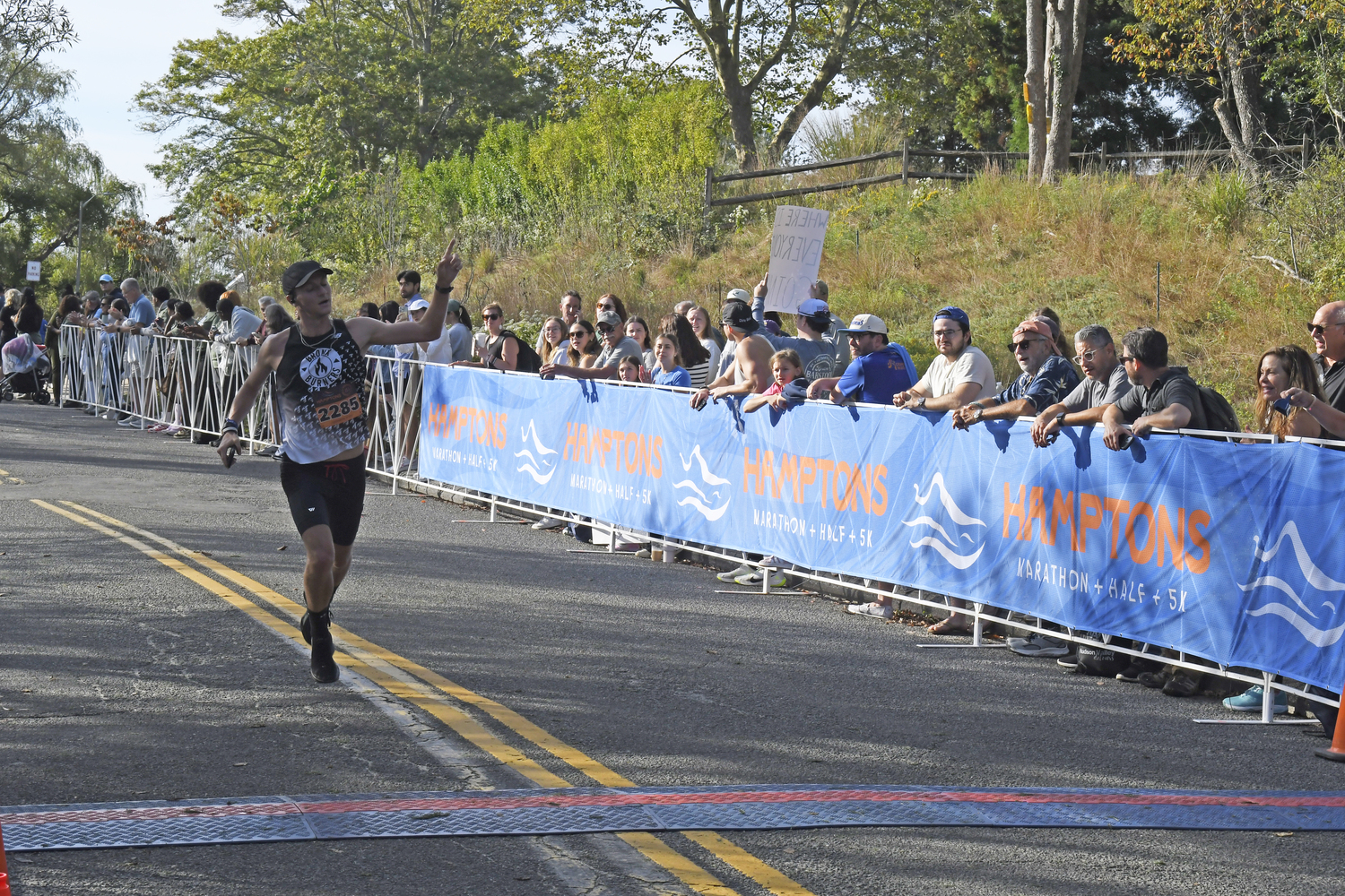 Richard Baldwin of Vienna, Virginia, placed second in the half marathon. DREW BUDD