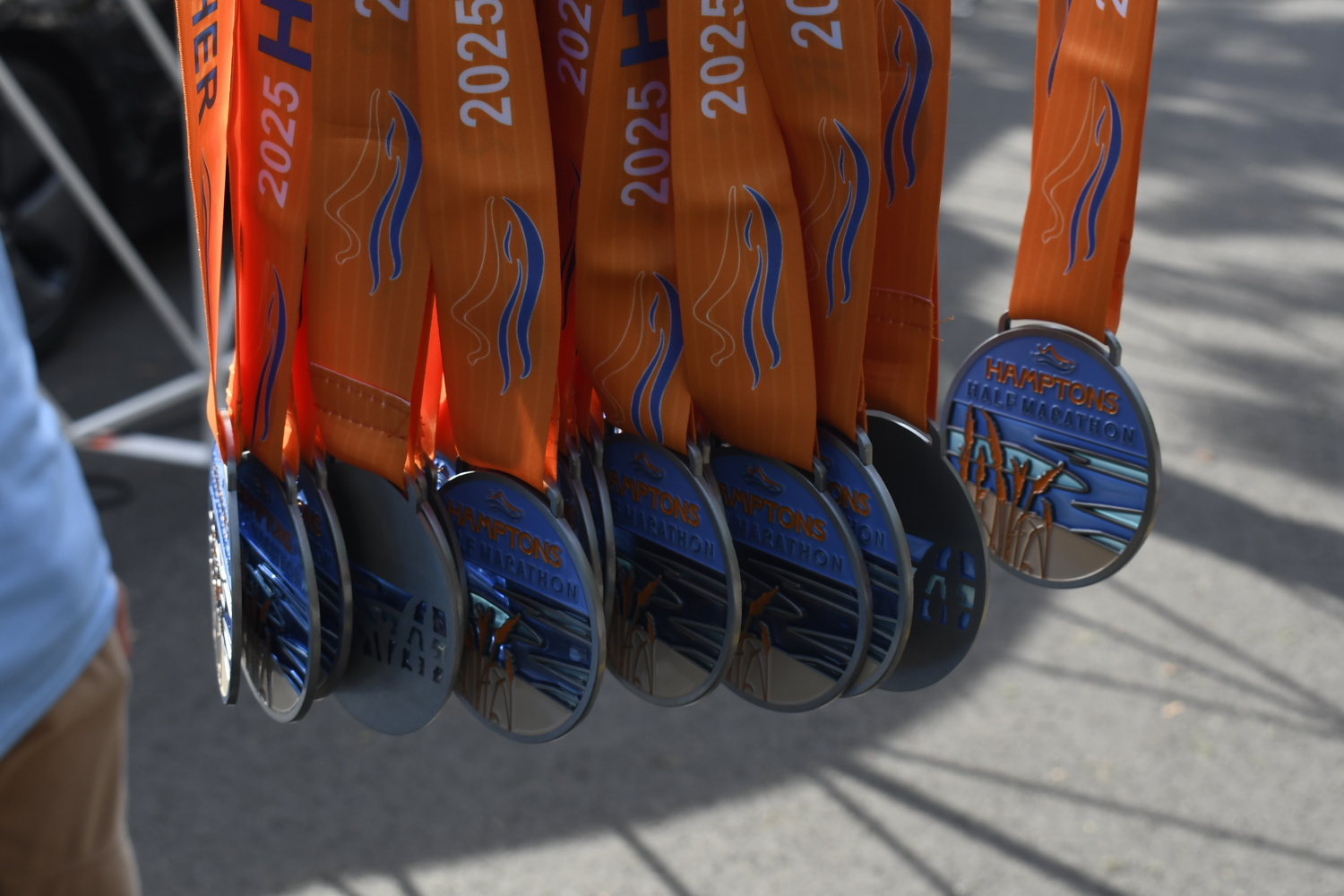 Half marathon medals. DREW BUDD