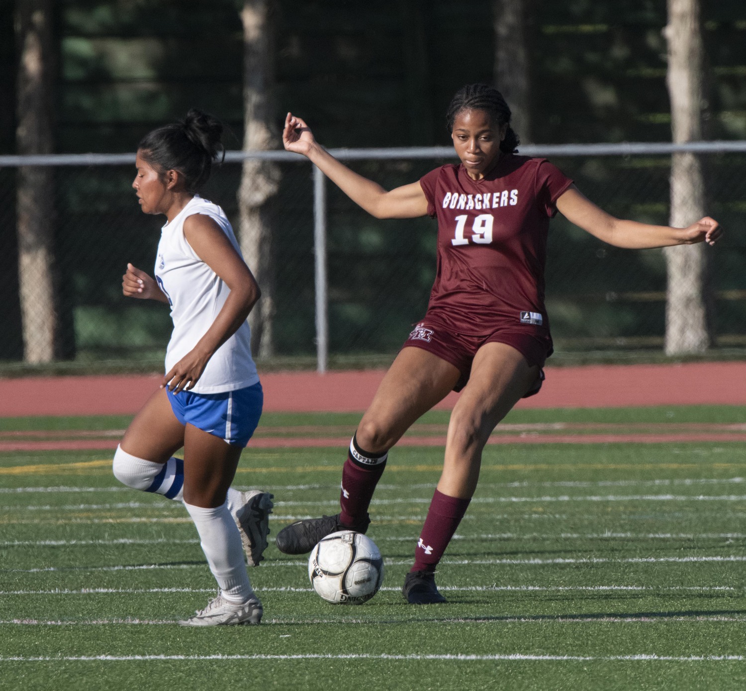 East Hampton senior Denisse Vinansaca. DOUG KUNTZ