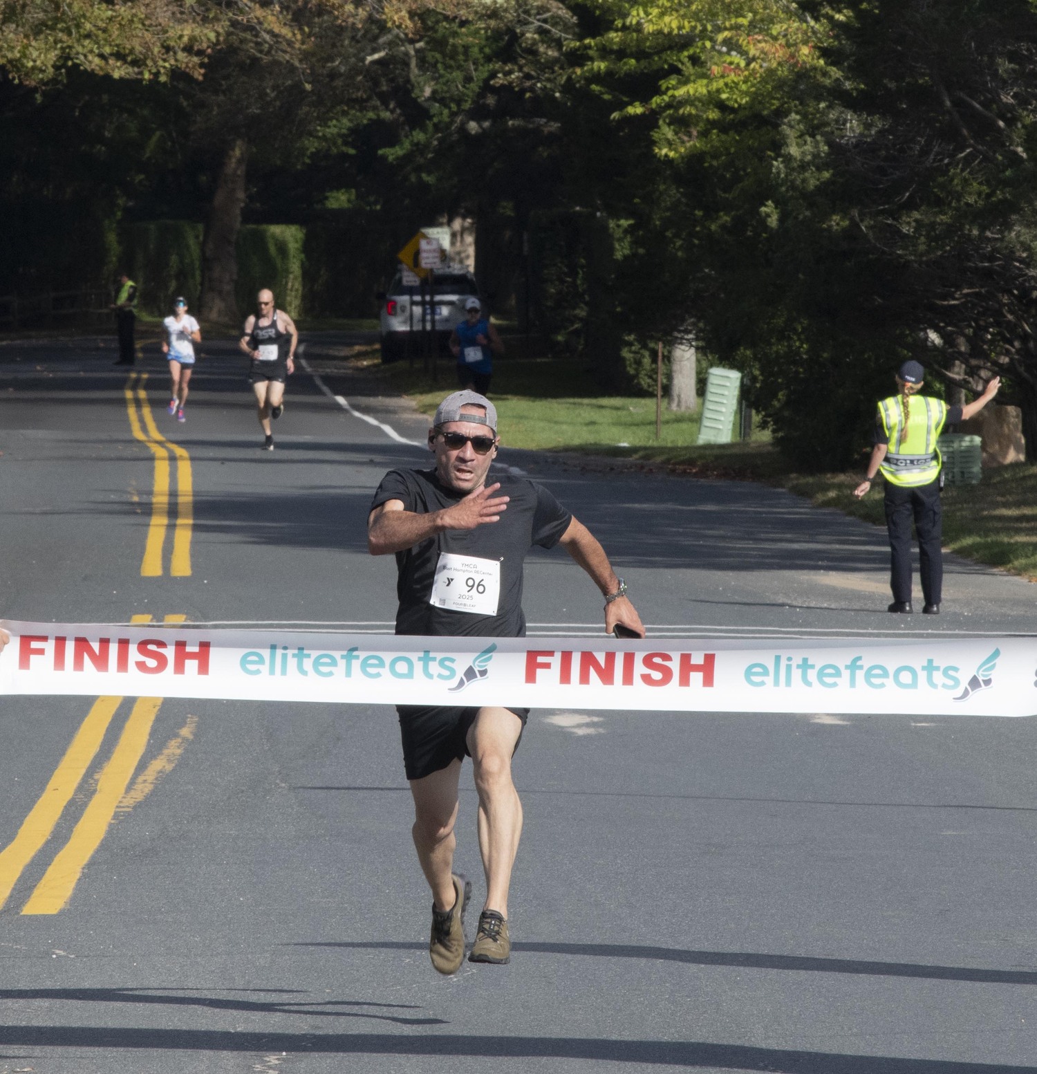 Edwin Palacios was the champion of Sunday morning's race.  DOUG KUNTZ