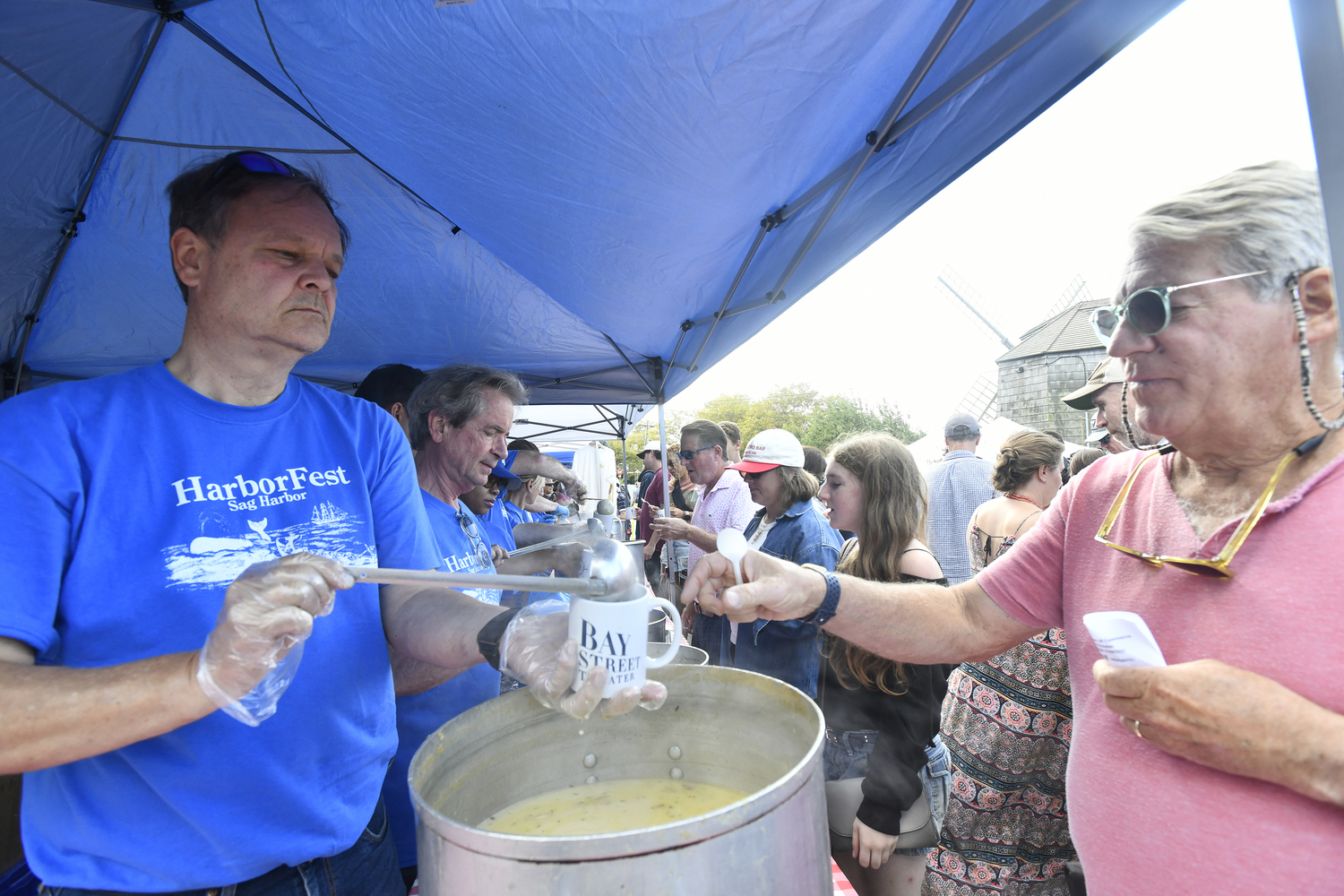 The Clam Chowder Contest at HarborFest on Sunday.  DANA SHAW