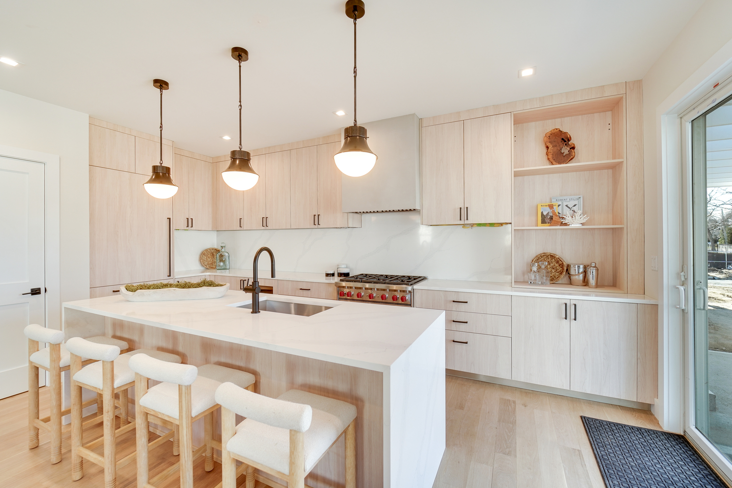 A kitchen in a unit at The Gables atWesthampton Beach. COURTESY INLET REAL ESTATE CAPITAL