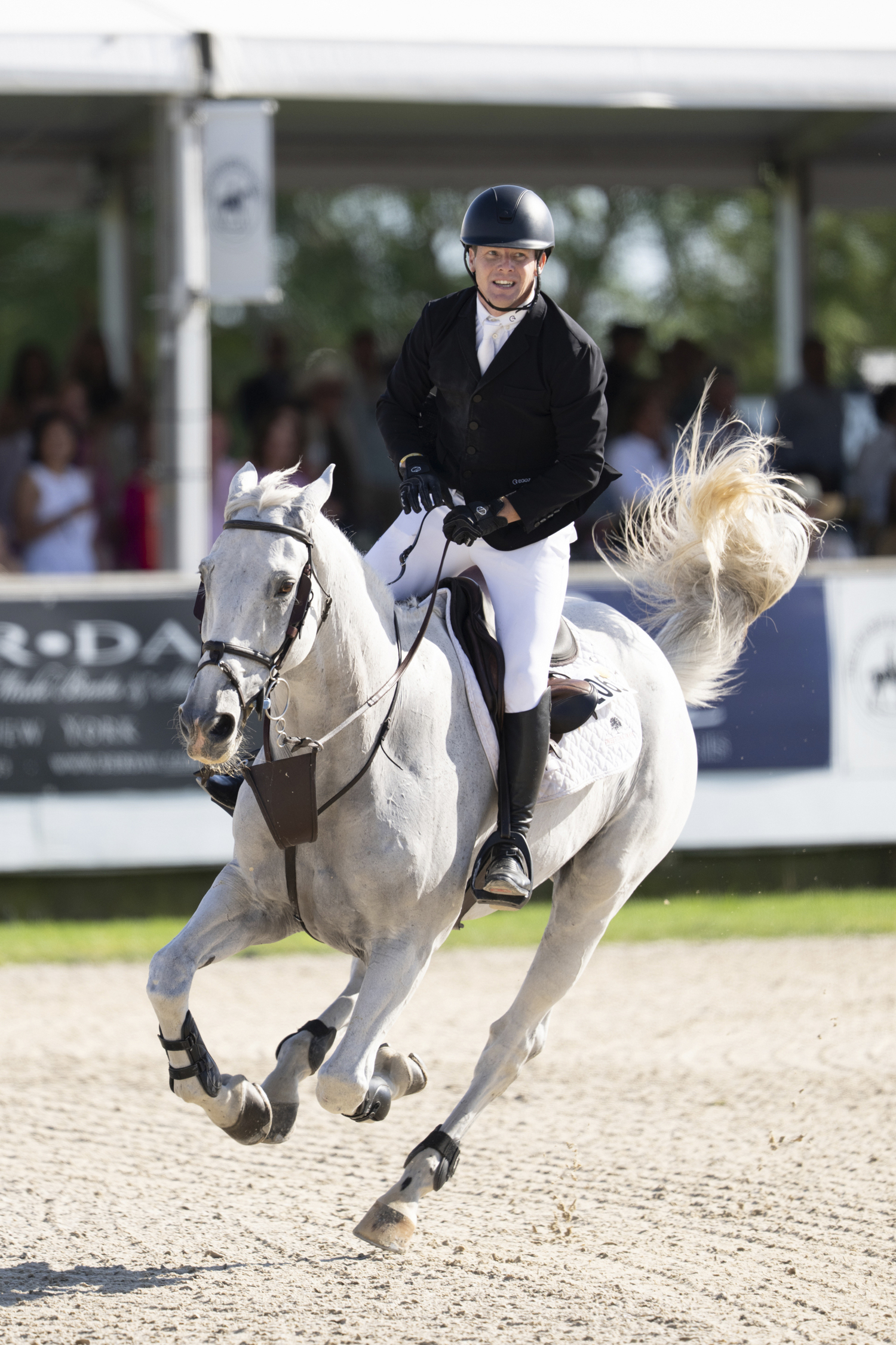 World No. 22 Shane Sweetnam and James Kann Cruz claimed second place in the $400,000 Longines Hampton Classic Grand Prix in Bridgehampton on Sunday.  LORI HAWKINS