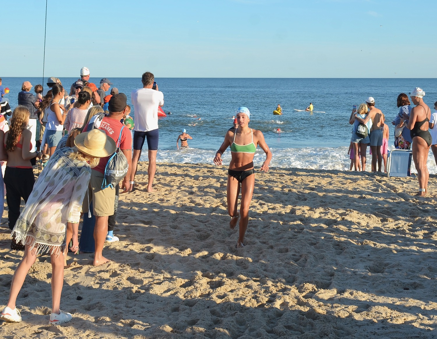 Ava Marshik won the quarter-mile swim.  KYRIL BROMLEY