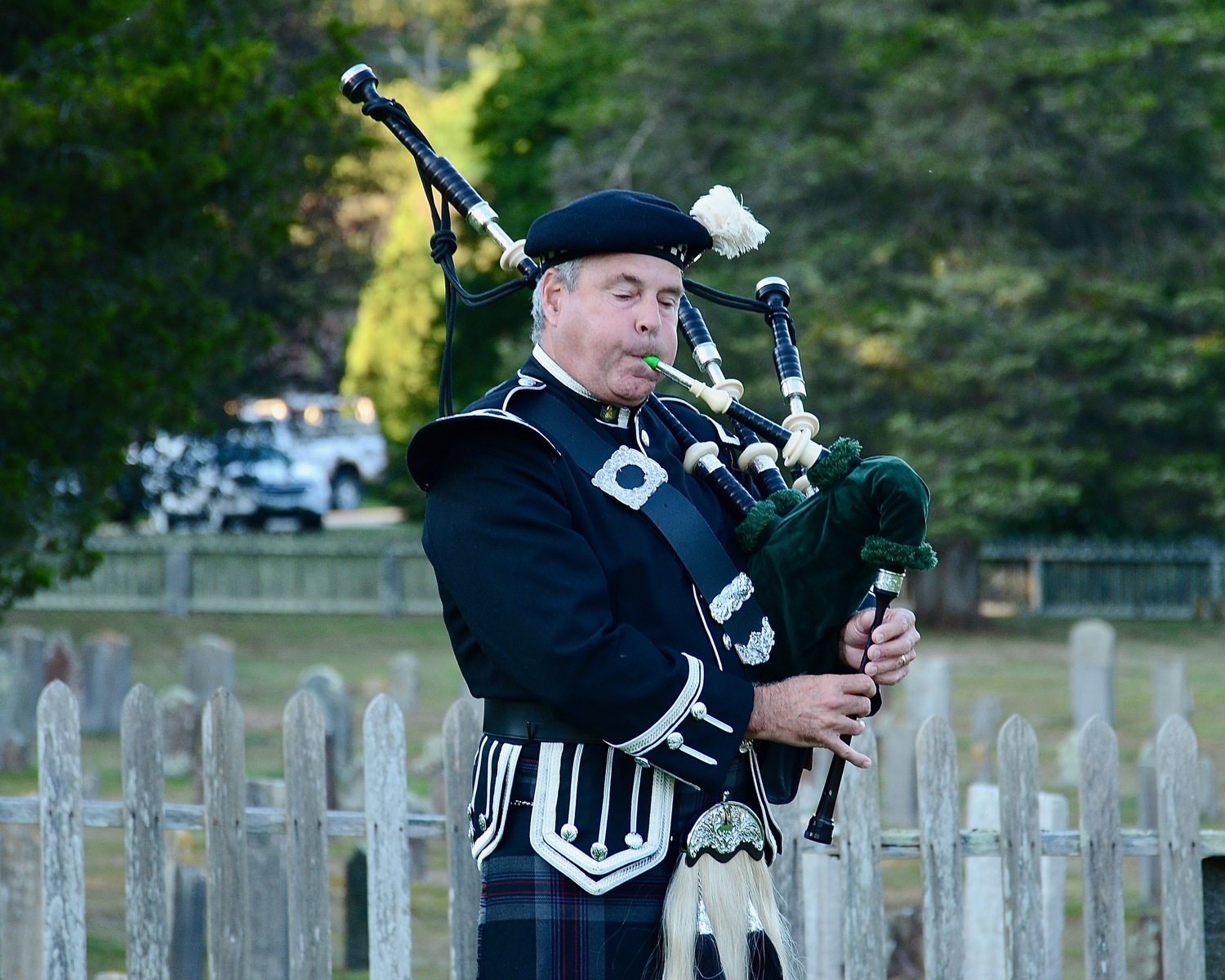 The memorial service hosted by the East Hampton Town Fire Chiefs Association at Hook Mill on Thursday.