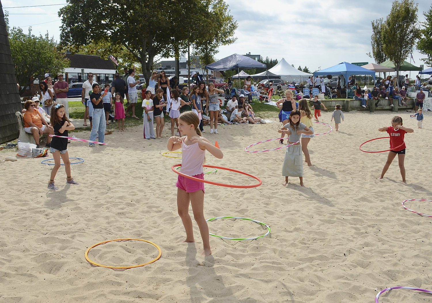 The hula hoop contest on Saturday.  KYRIL BROMLEY