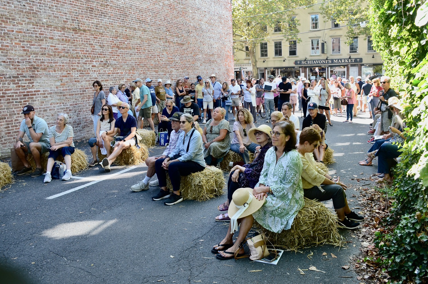 The crowd at the Alley Stage on Saturday afternoon.  KYRIL BROMLEY