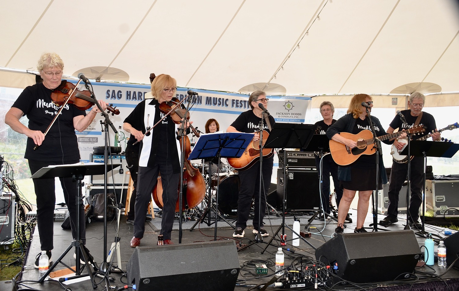 The Mudflats String Band perform in Steinbeck Park on Saturday. KYRIL BROMLEY