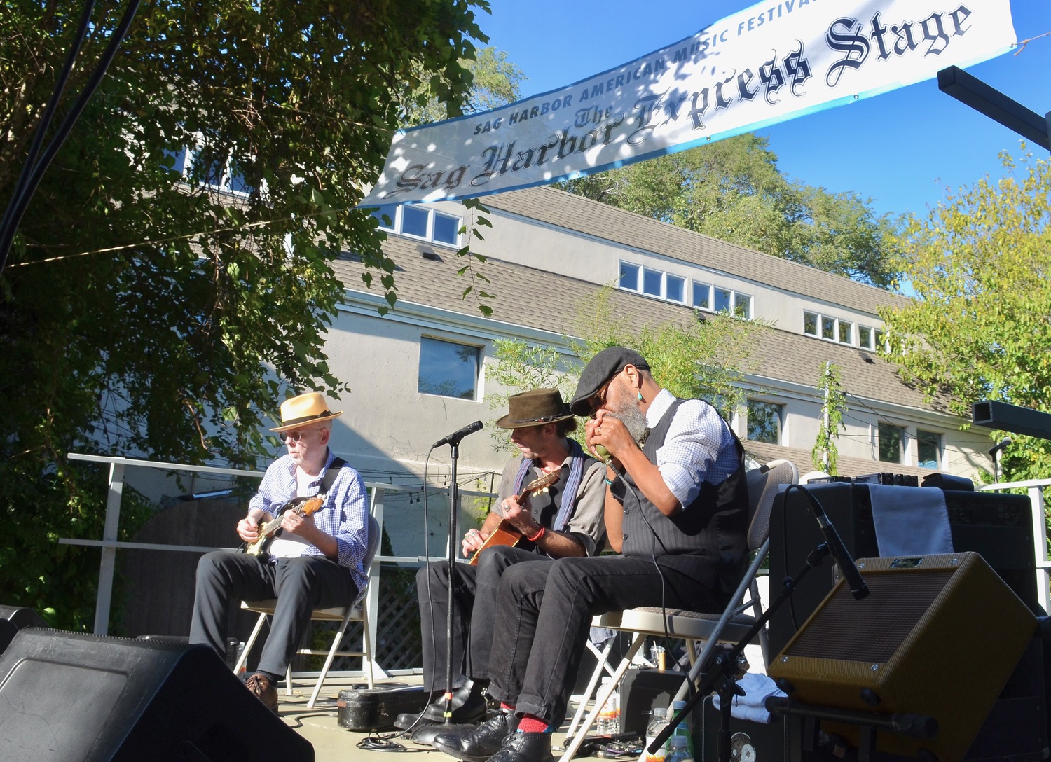 New Moon Acoustic Blues on the Alley Stage on Sunday.  KYRIL BROMLEY