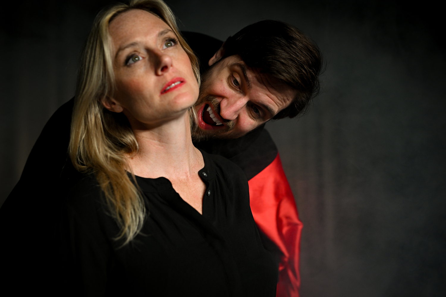 Tim Ferris and Mary Sabo in Center Stage's upcoming production of “Bram Stoker’s Dracula.” DANE DUPUIS
