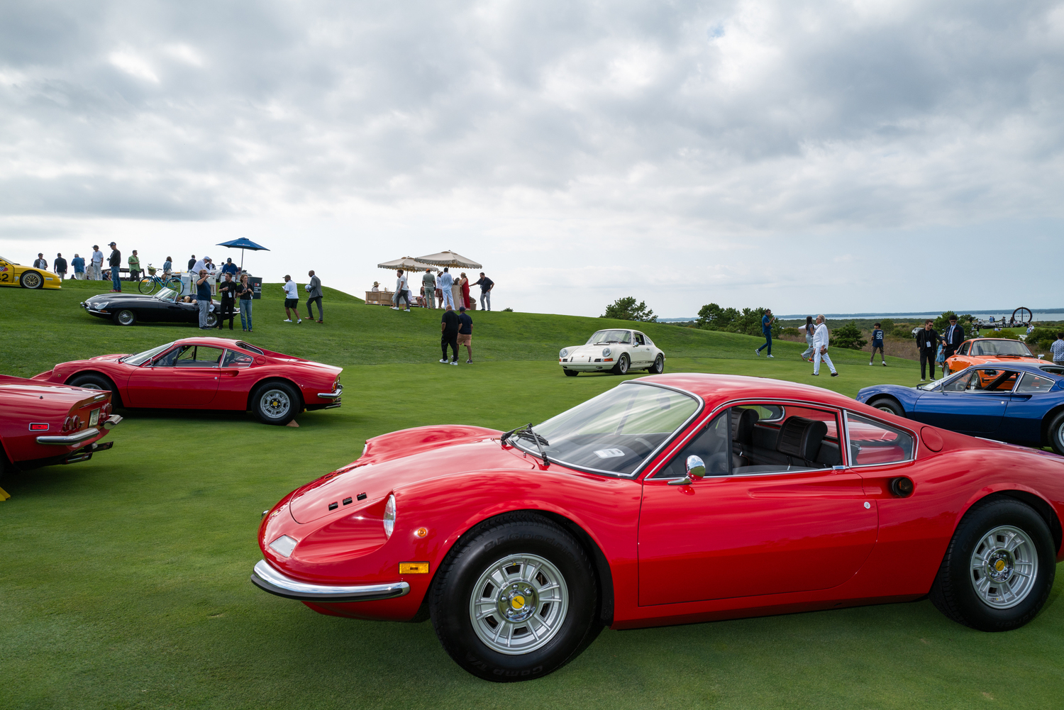 A grouping of classic Dino Ferraris from the early 1970s. LORI HAWKINS PHOTOS
