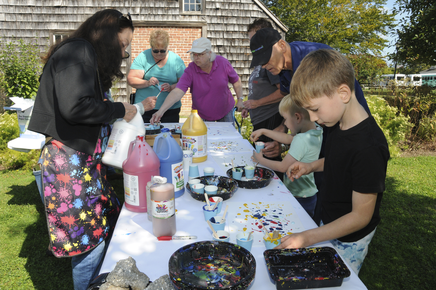 Art and Music were the themes of the morning at East Hampton Town Hall on Saturday, as ChangeHampton held its 