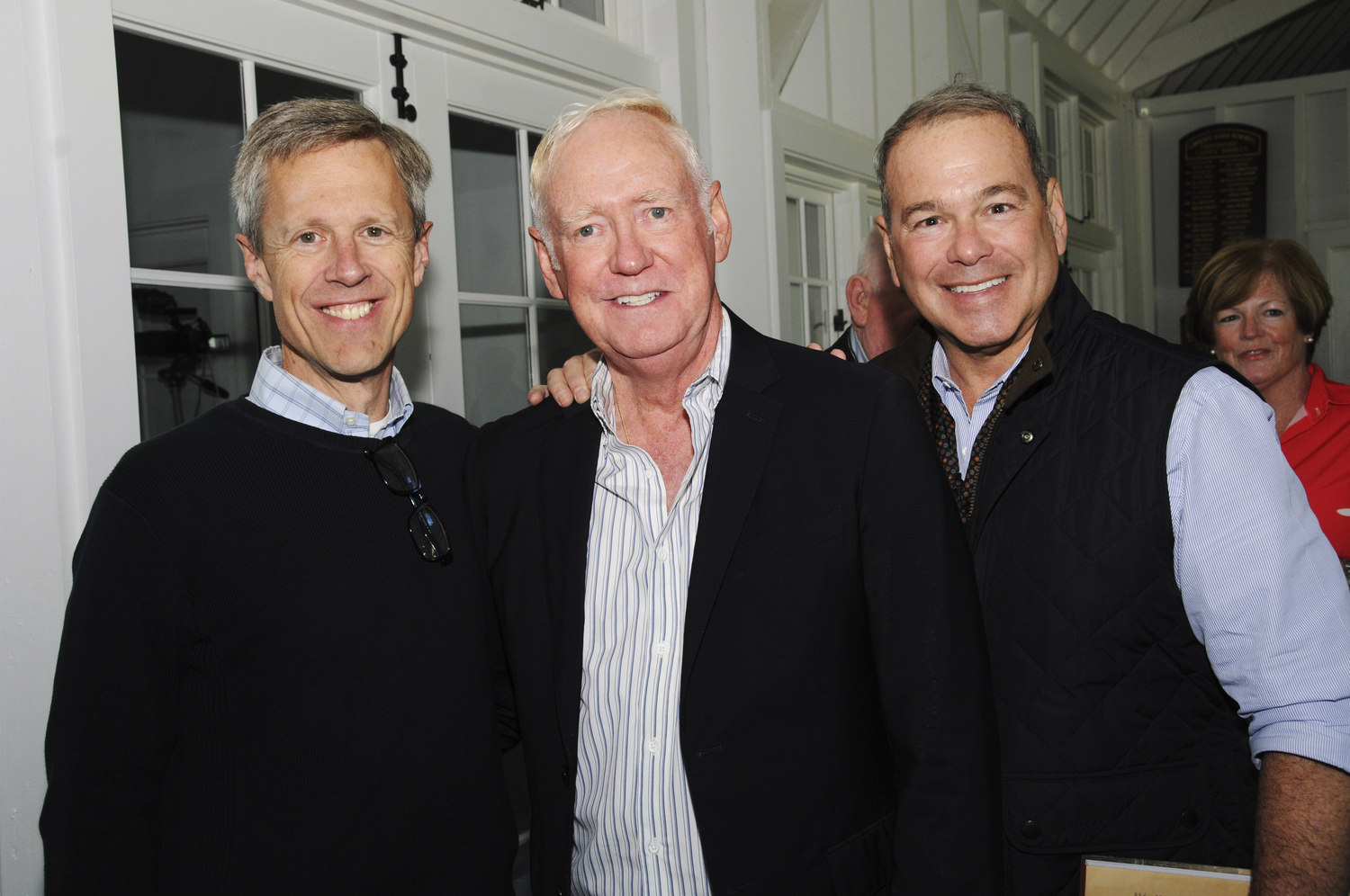 Stephen Long, Glenn Purcell and Charles Keller at the Village Preservation Society of East Hampton's 