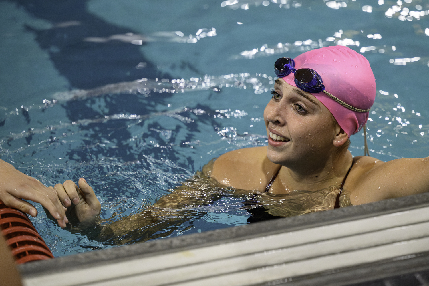 East Hampton senior Liz Daniels. MARIANNE BARNETT