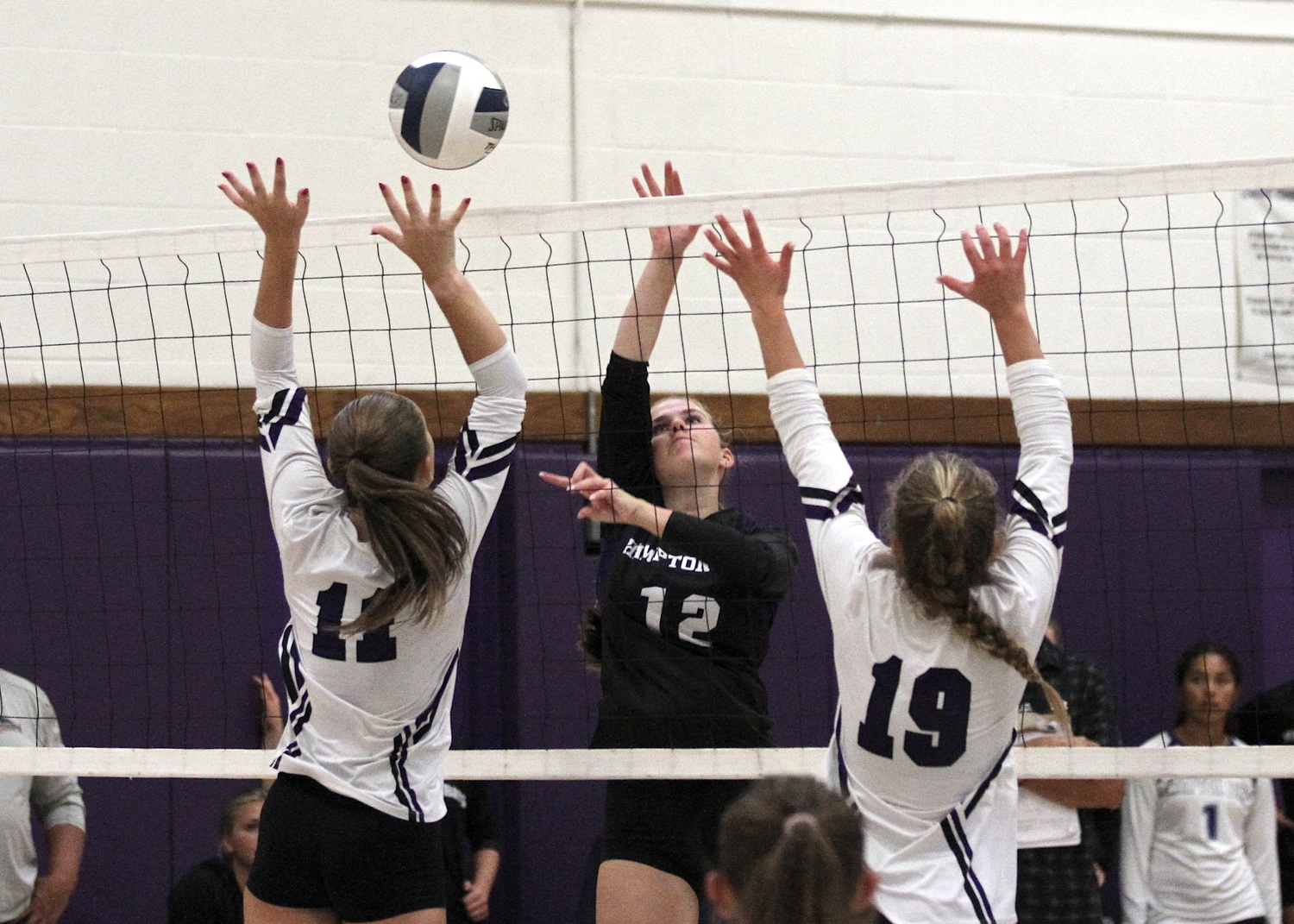 Junior setter Grace Drake spikes the ball. DESIRÉE KEEGAN
