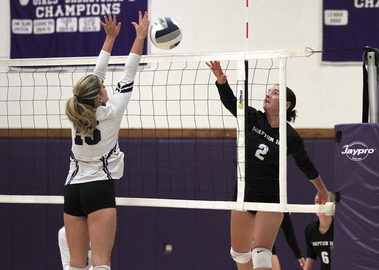 Senior outside hitter Madysen Frederiksen slams down a kill. DESIRÉE KEEGAN