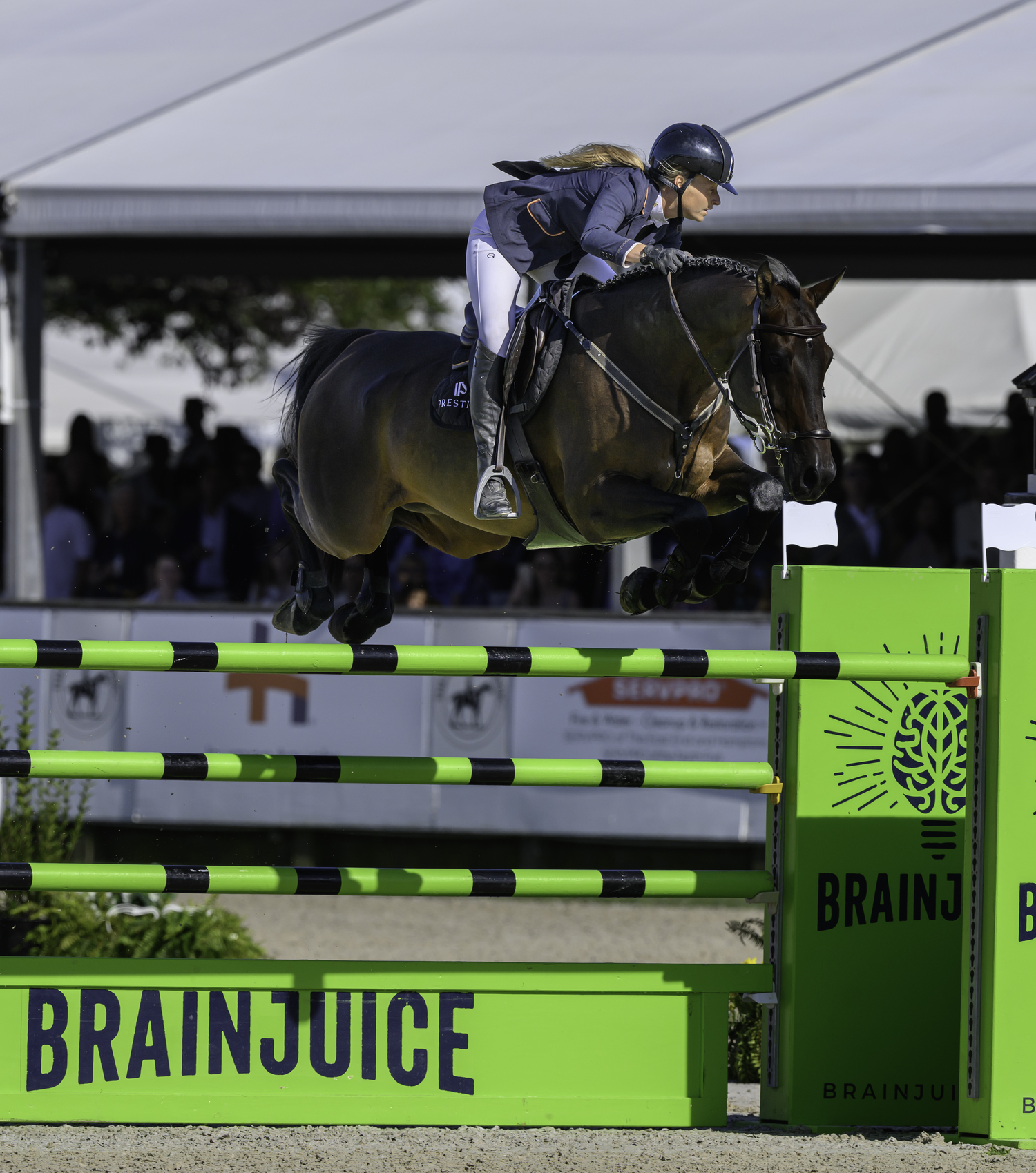 Kristin Venderveen over the new Brainjuice jump.  MARIANNE BARNETT