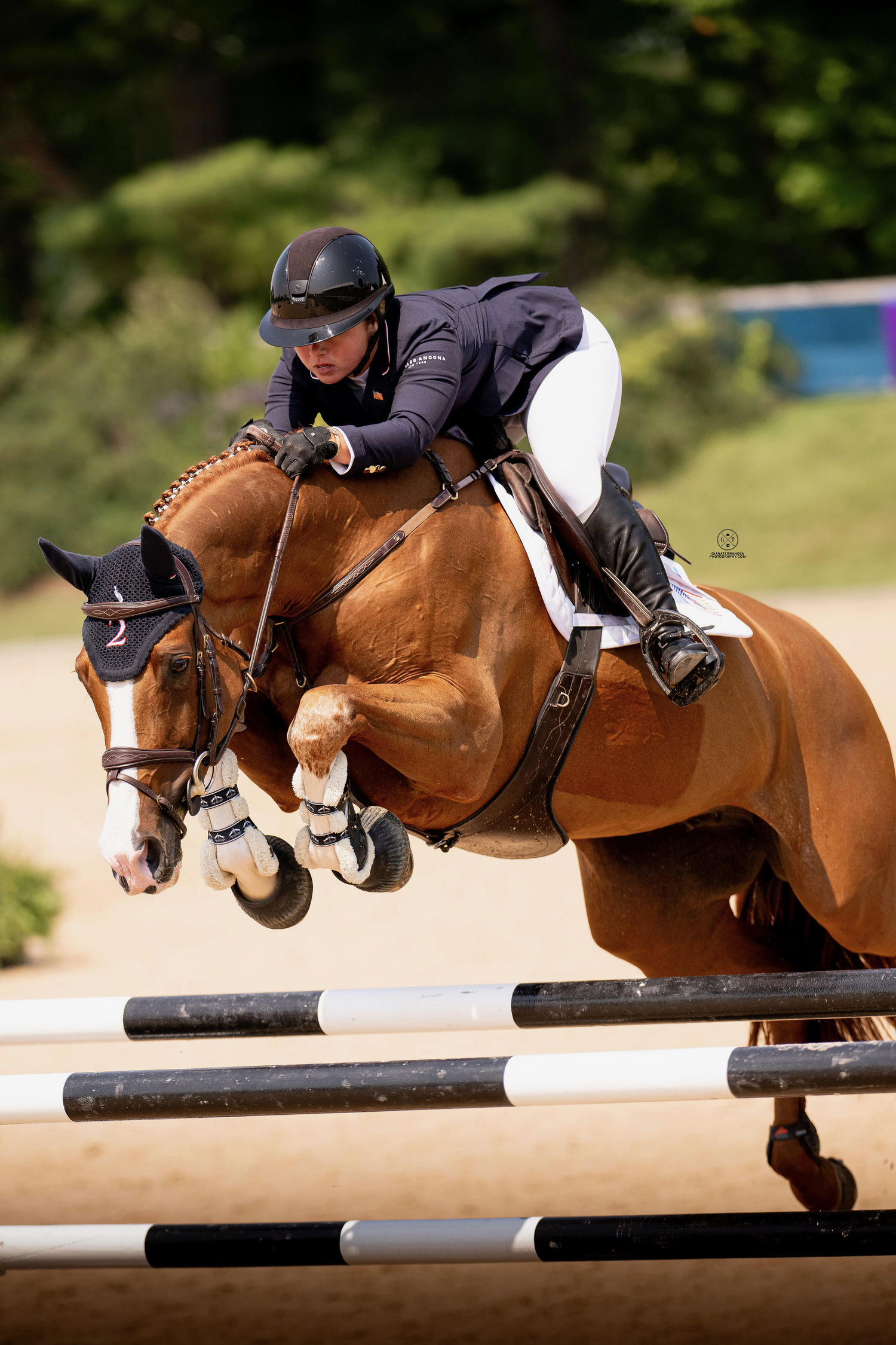 Alexa Lignelli, who graduated from Pierson High School in June, with her horse, XO Zadora. The pair have found success early in their partnership, and will compete together at the Nations Cup in Belgium starting on September 17.