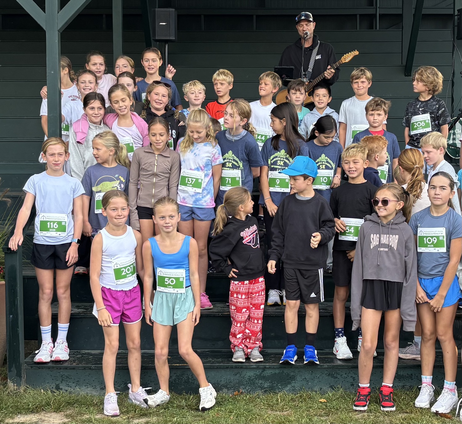 The children of Sag Harbor are the ultimate benefactors of Sunday's race with proceeds going to continued improvements at Mashashimuet Park.  JACK GRAVES