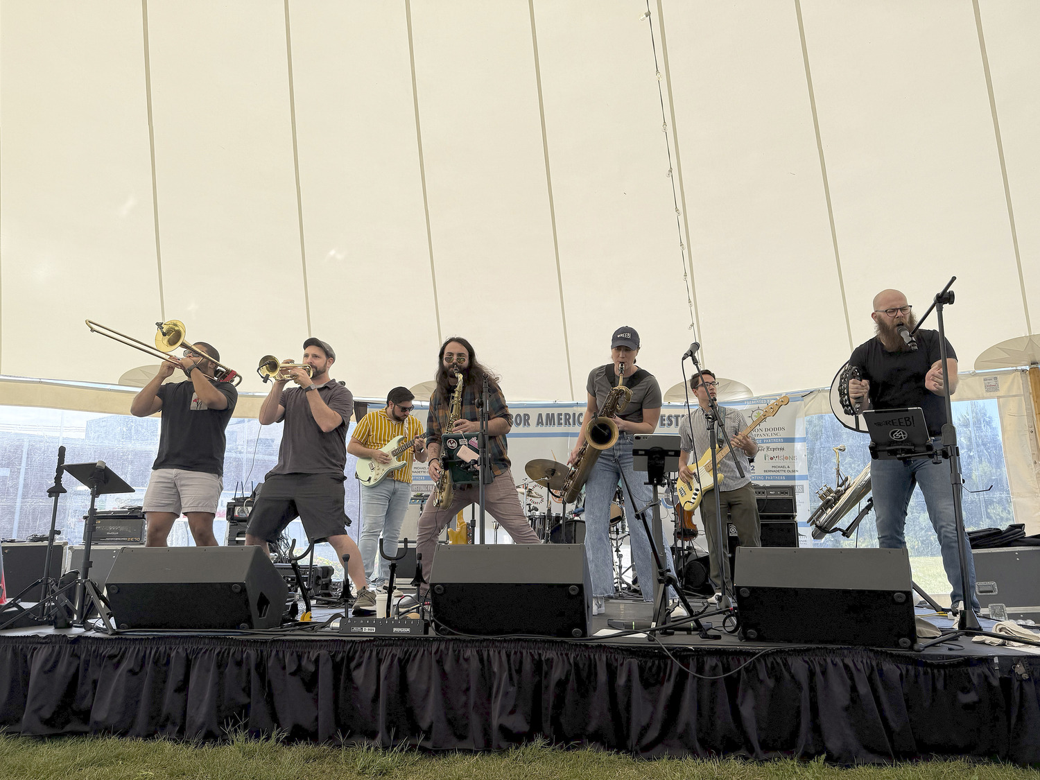 REEB REAL East End Brass) in Steinbeck Park on Sunday morning.  GAVIN MENU