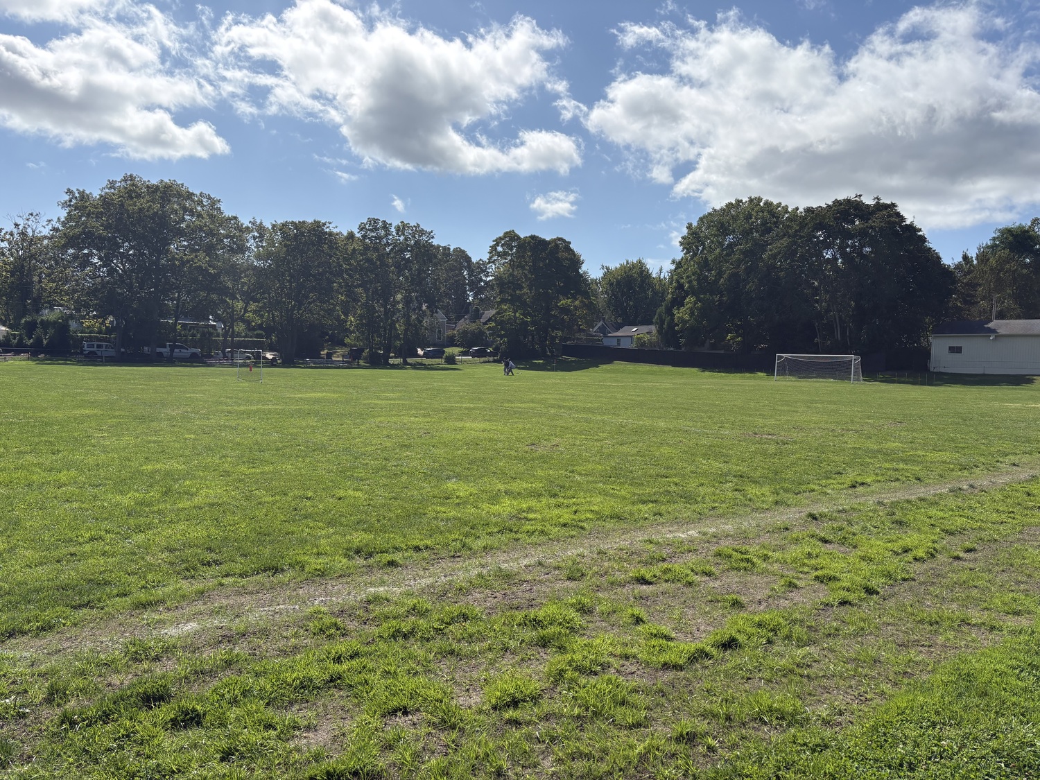 The new gym would be added onto the back end of the current gym, but would not impede on the back athletic field, which is used for the school's interscholastic sports teams and physical education classes. CAILIN RILEY