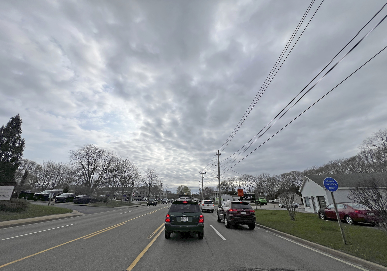 The County Road 39 traffic experiment in the spring of this year.  DANA SHAW