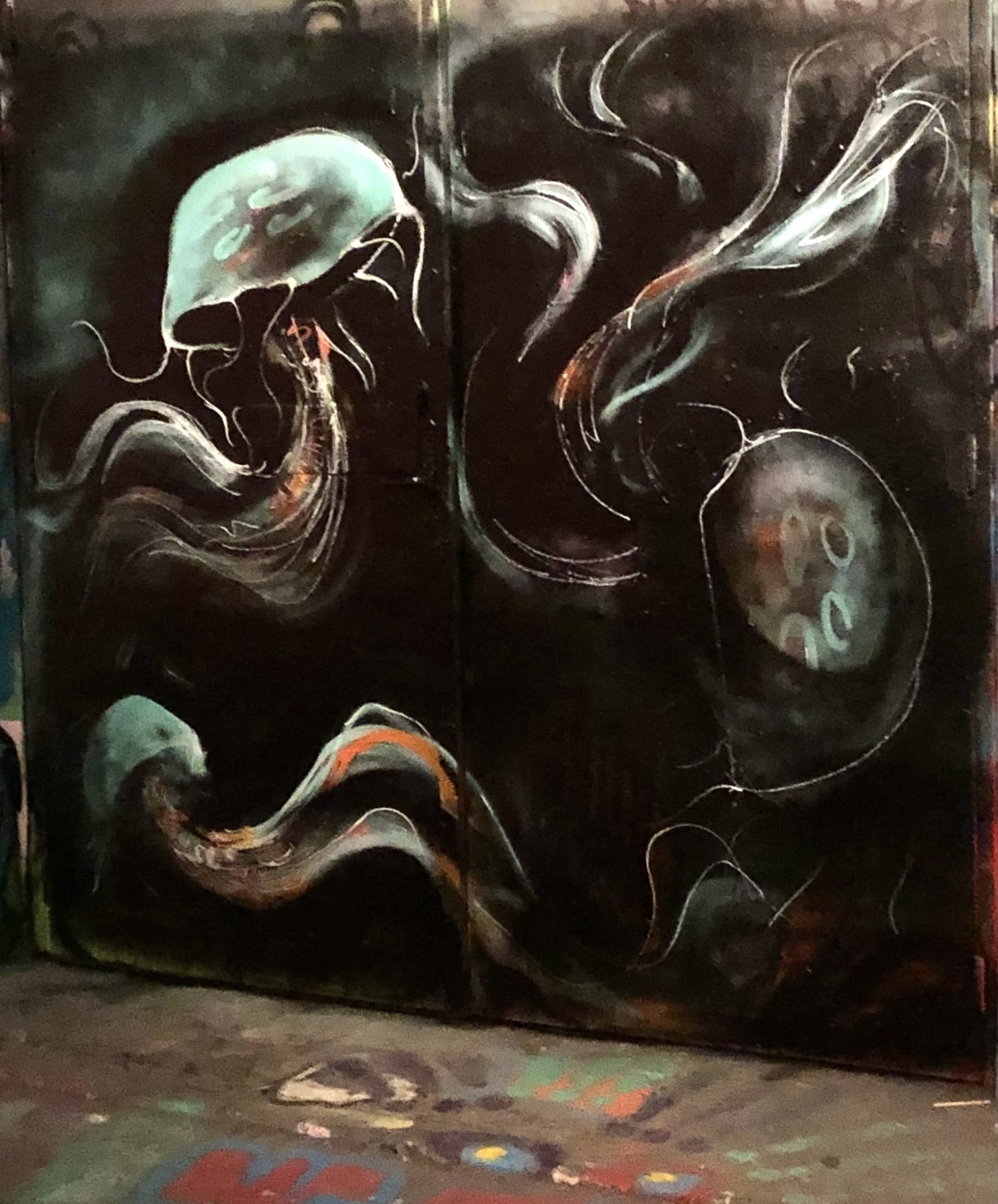 A mural by Christopher Pfeifle in London. COURTESY CHRISTOPHER PFEIFLE