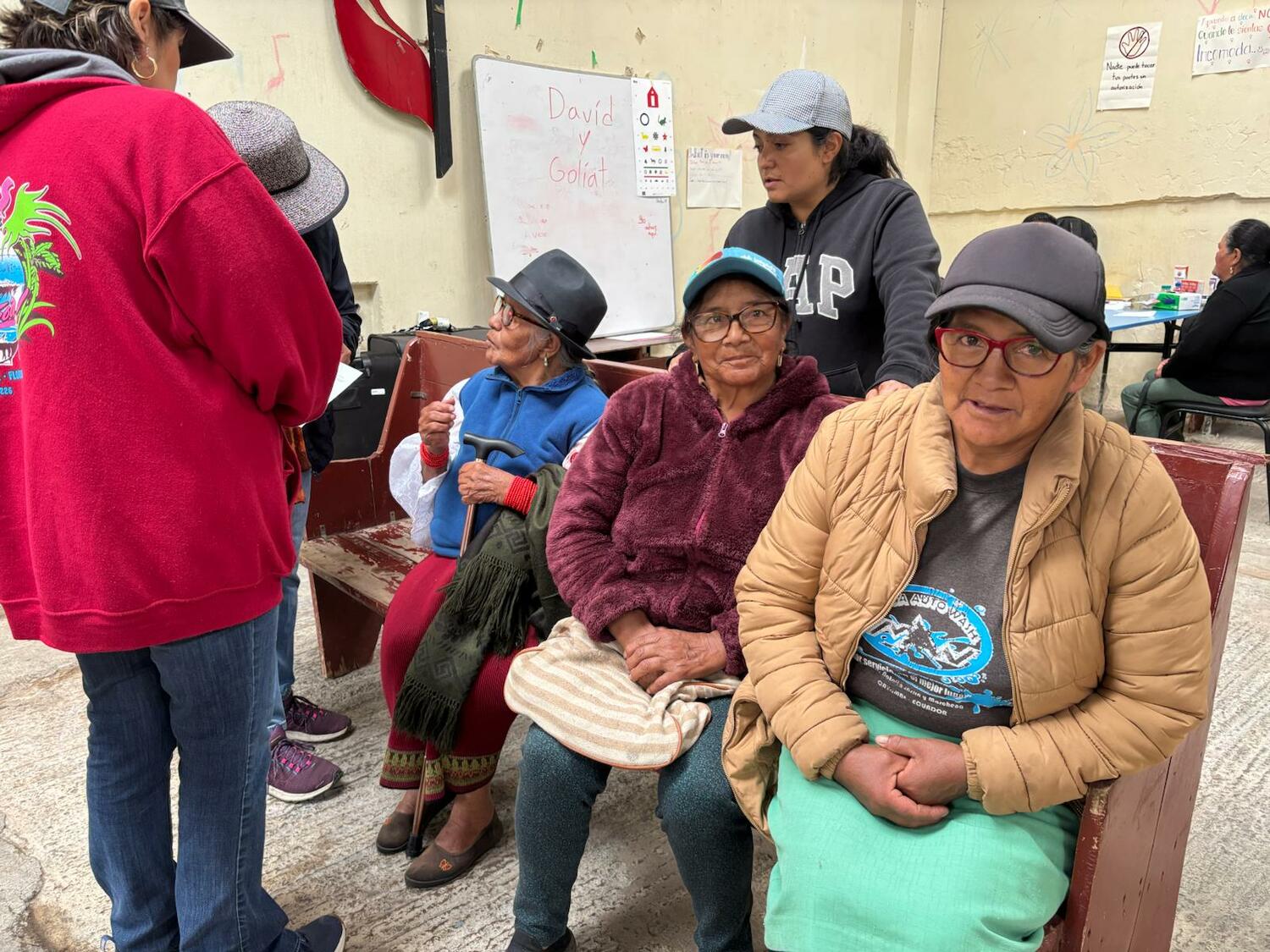 Inside an Ecuadorian medical clinic. COURTESY JUDI LACH VEECK