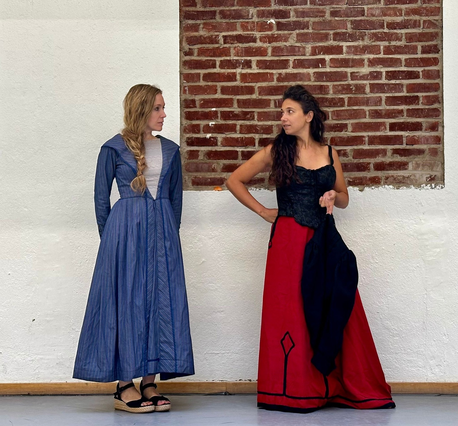 Soprano Ashley Bell is Micaëla and mezzo-soprano Anna Gomà is Carmen in Divaria Opera's “We Are Carmen (Somos Carmen)” which comes to Bay Street Theater on September 13. SERGIO MARTINEZ