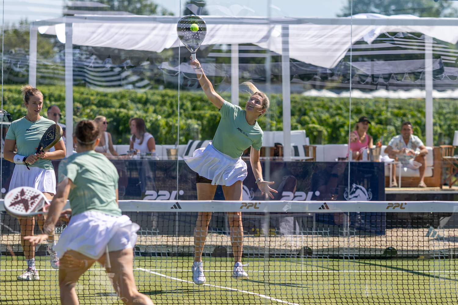 Wölffer Estate Vineyard played host to the Pro Padel League for the first time ever this past Saturday.  RON ESPOSITO