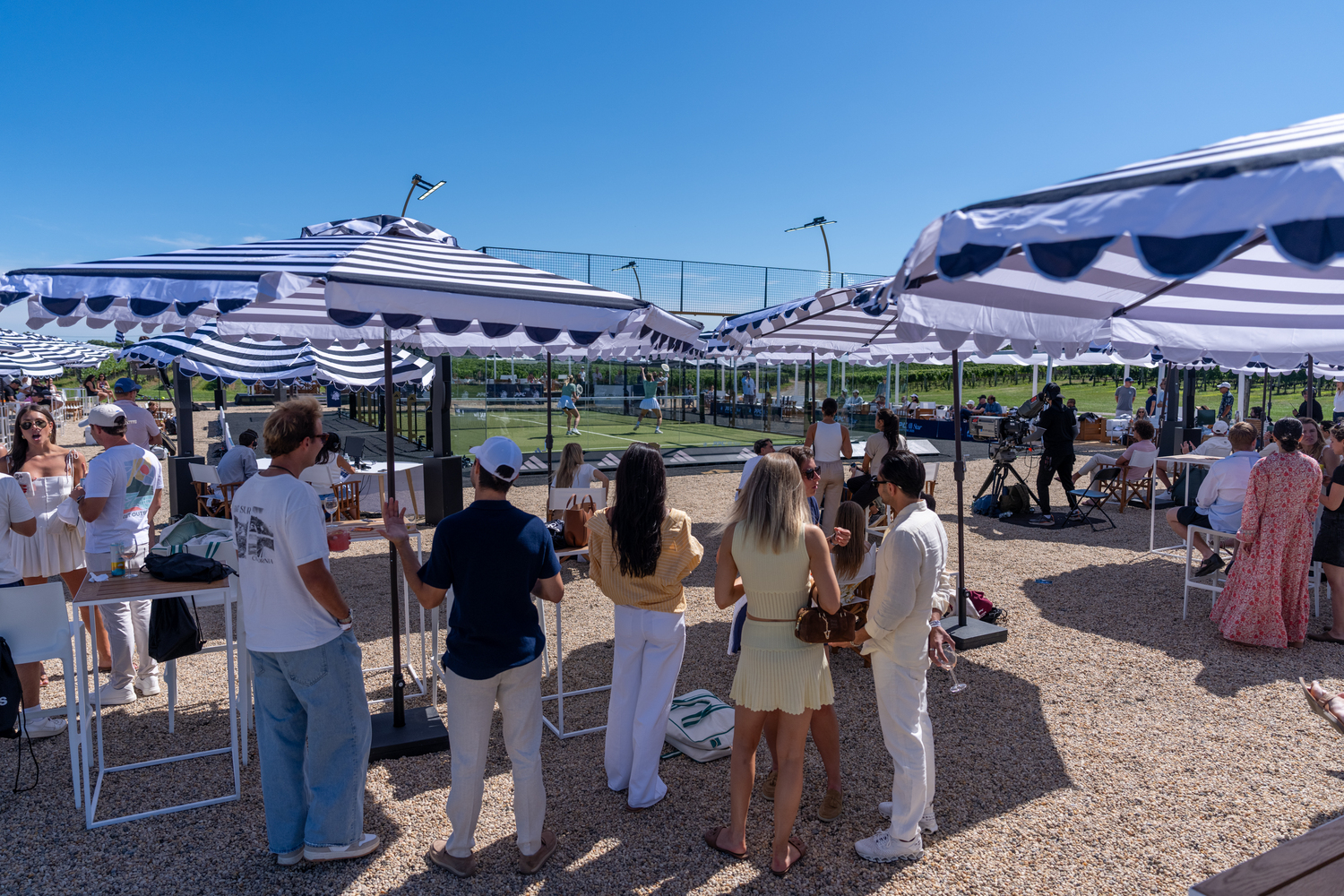Wölffer Estate Vineyard played host to the Pro Padel League for the first time ever this past Saturday.  RON ESPOSITO
