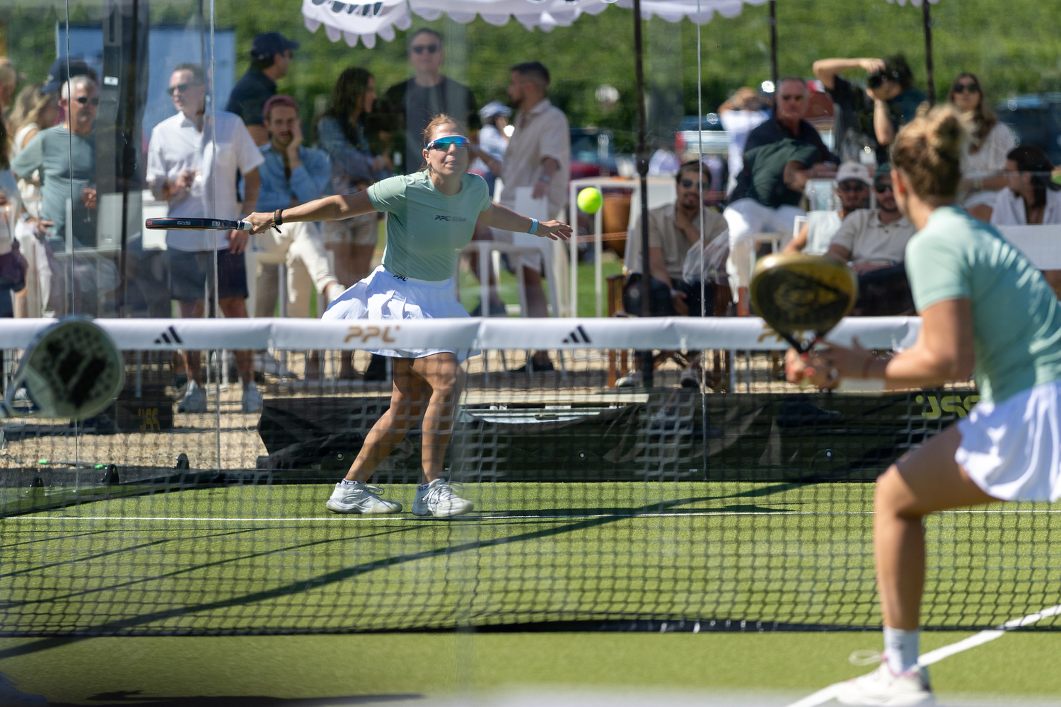 Wölffer Estate Vineyard played host to the Pro Padel League for the first time ever this past Saturday.  RON ESPOSITO