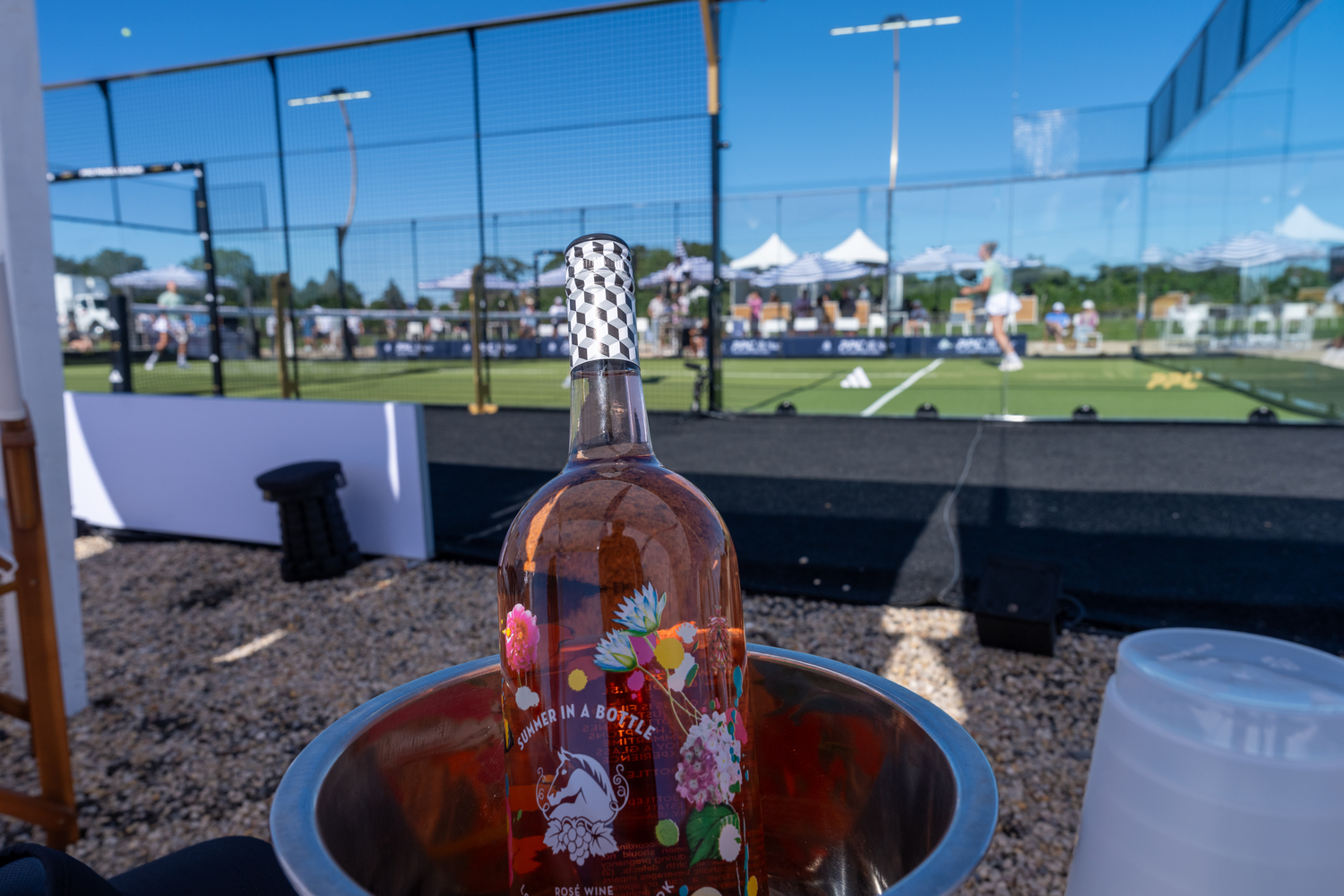 Wölffer Estate Vineyard played host to the Pro Padel League for the first time ever this past Saturday.  RON ESPOSITO