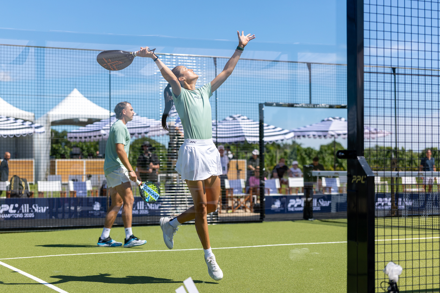 Wölffer Estate Vineyard played host to the Pro Padel League for the first time ever this past Saturday.  RON ESPOSITO