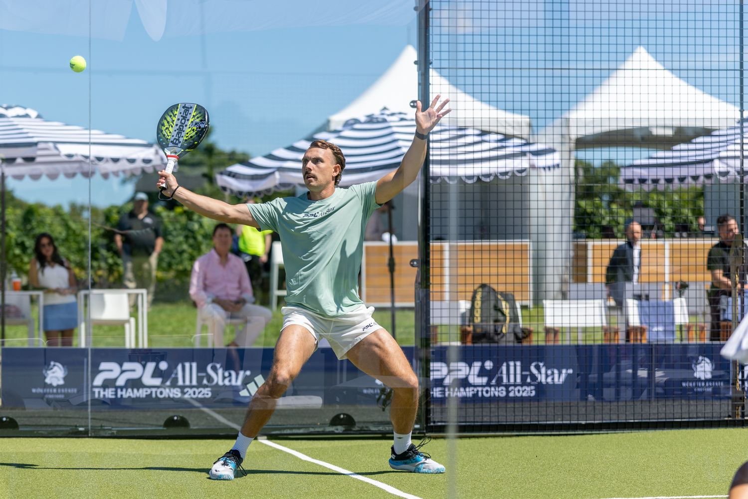 Wölffer Estate Vineyard played host to the Pro Padel League for the first time ever this past Saturday.  RON ESPOSITO