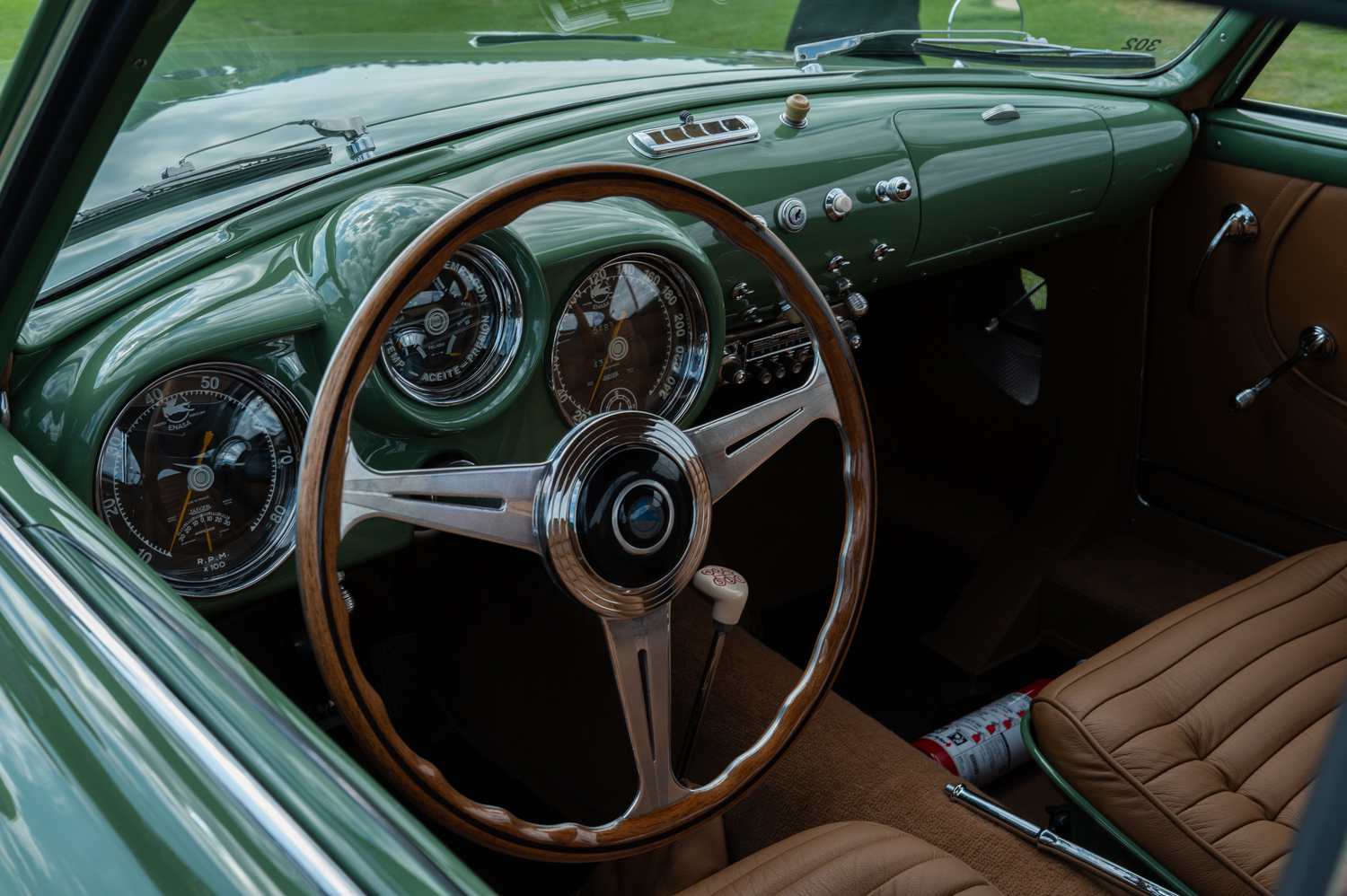 The interior of the 1972 Pegaso Z-102. LORI HAWKINS PHOTOS