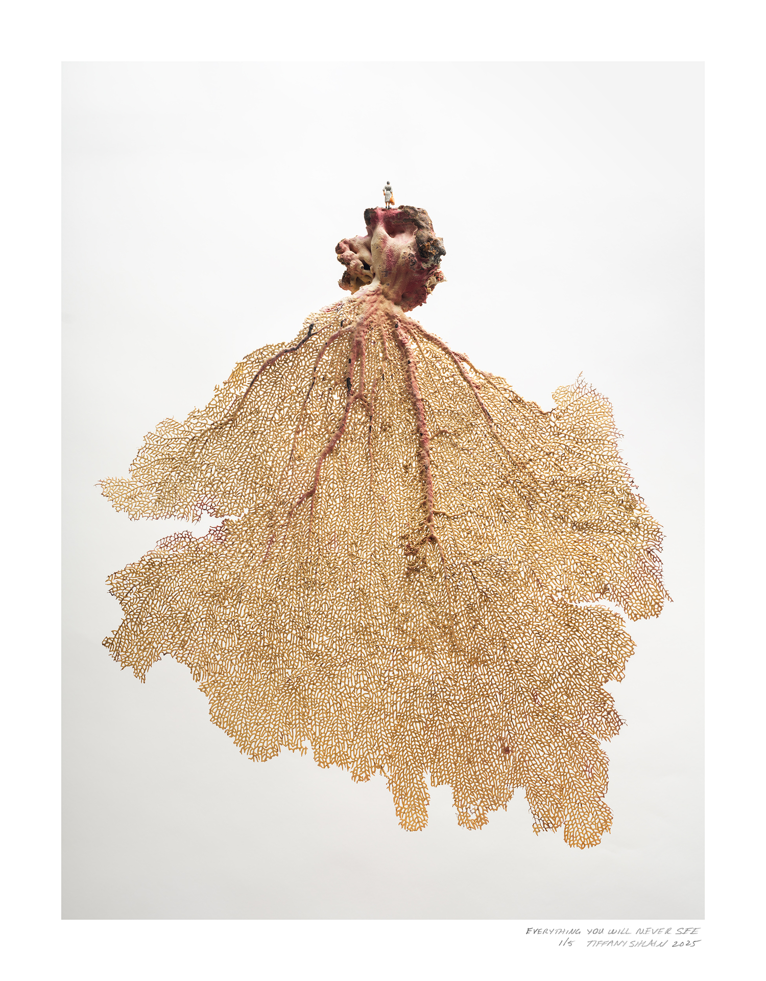 Tiffany Shlain, “Everything You Will Never See,” 2025, mixed media sculpture, 19” x 17.”  COURTESY THE ARTIST