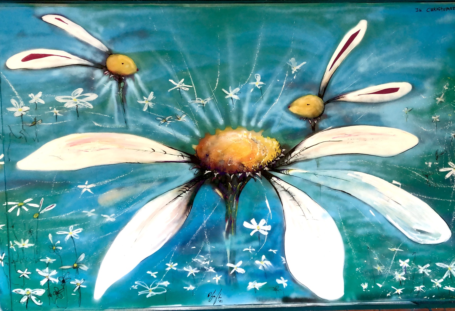 A mural by Christopher Pfeifle in Singapore. COURTESY CHRISTOPHER PFEIFLE