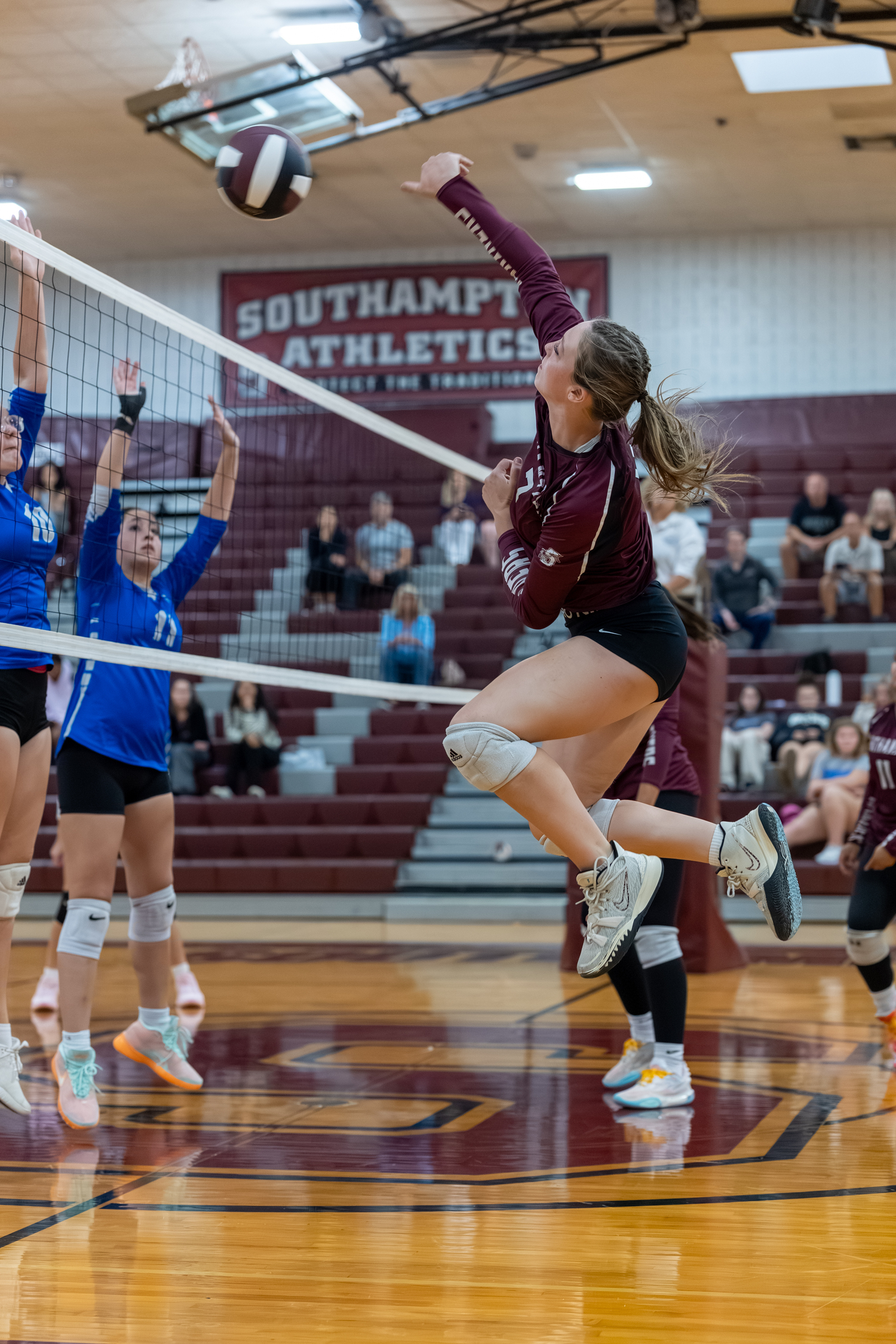 Southampton's Bailey Brown goes up for a kill.  RON ESPOSITO/SOUTHAMPTON SCHOOL DISTRICT